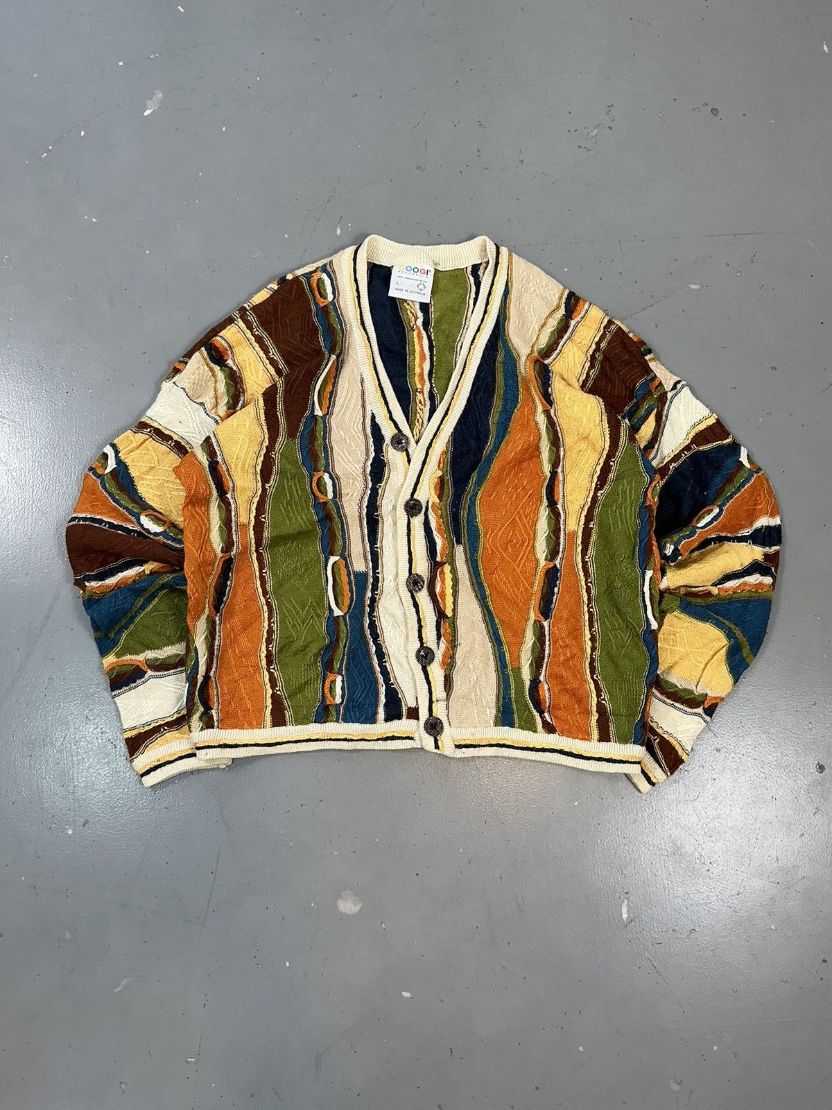 【Vintage】COOGI 3D KNIT CARDIGAN BUNDLE OF 20 VINTAGE COOGI 3D KNIT MULTICOLOUR SWEATER AND