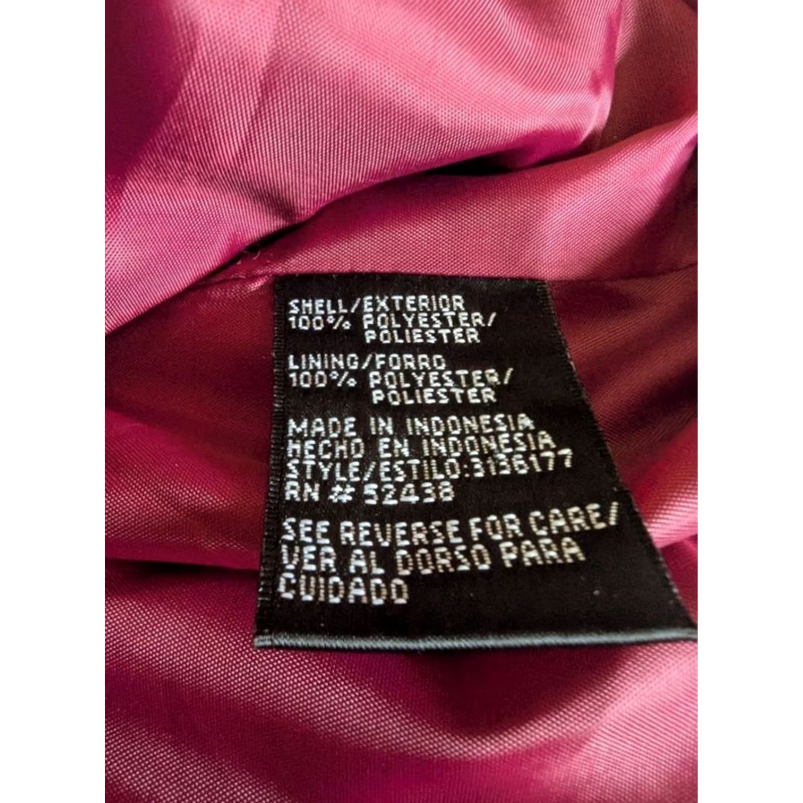 Vintage Sag Harbor Womens Blazer Jacket Pink Shawl Collar Ruffle Trim Professional 16 Size XXL / US 16-18 / IT 52-54 - 6 Thumbnail