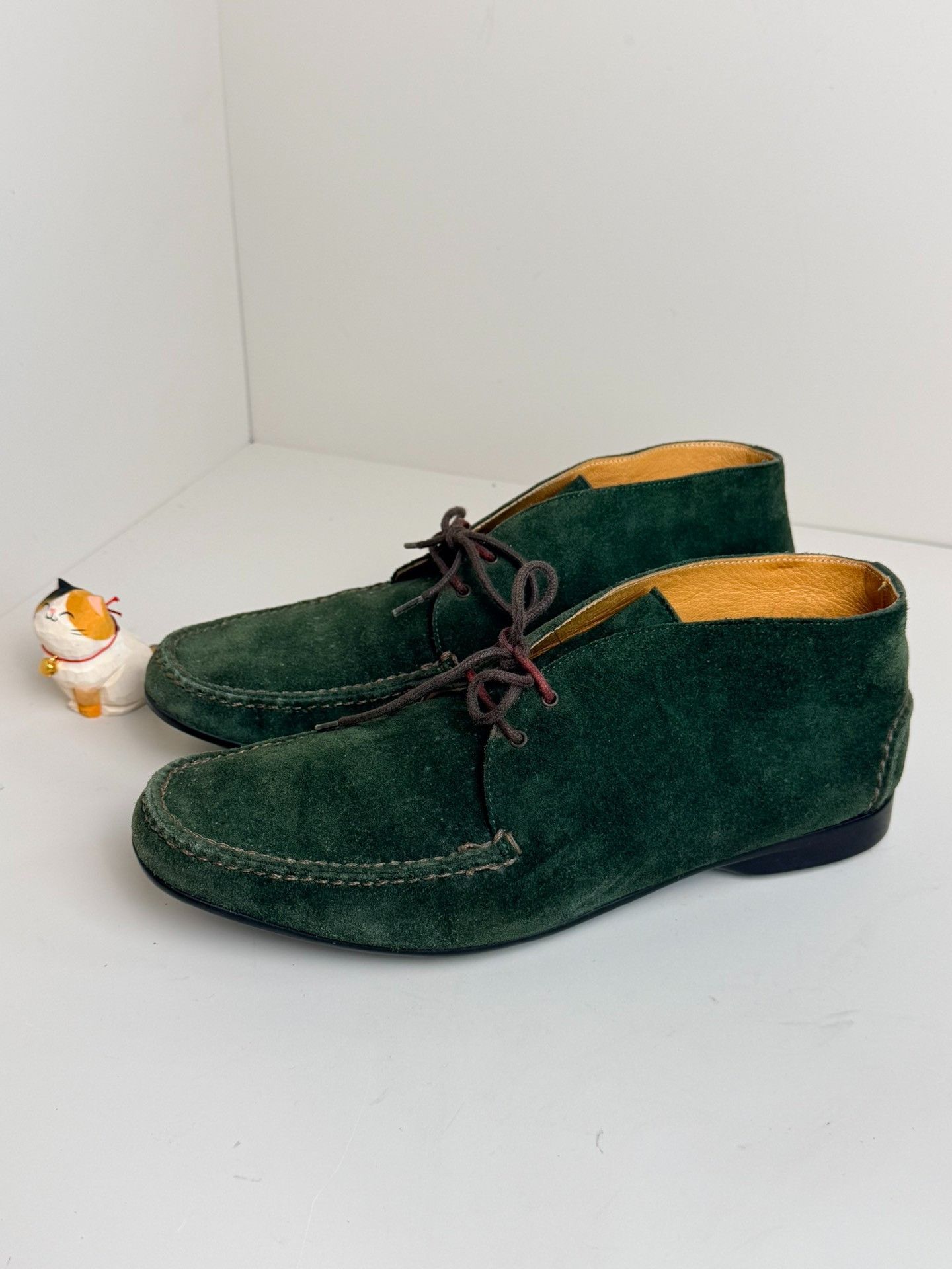 Hermes Hermes Suede Green Boots 6.5 Men Size US 6.5 / EU 39-40 - 1 Thumbnail