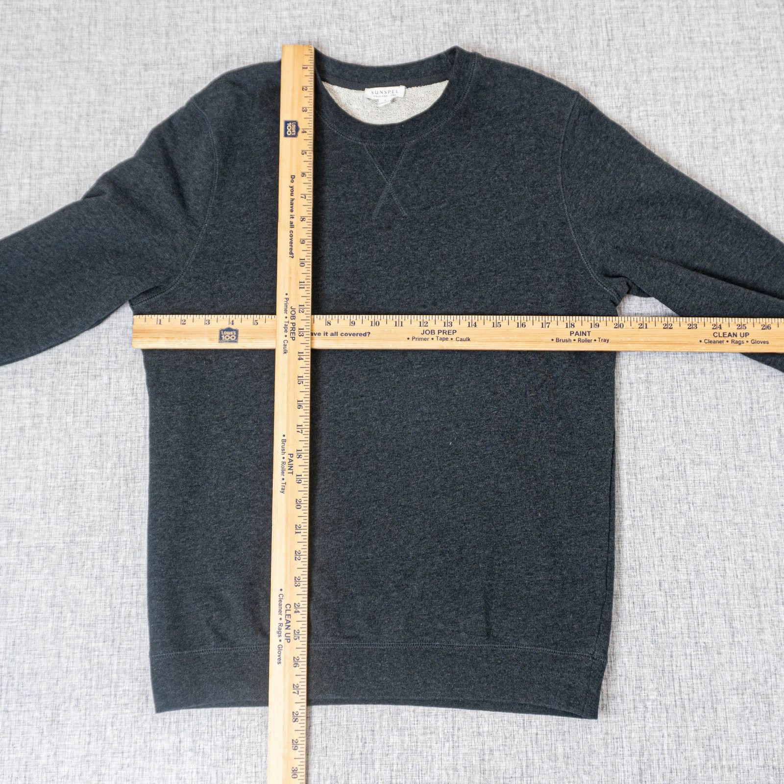Sunspel Sunspel Loopback Sweatshirt crewneck cotton dark gray Small Size US S / EU 44-46 / 1 - 7 Thumbnail