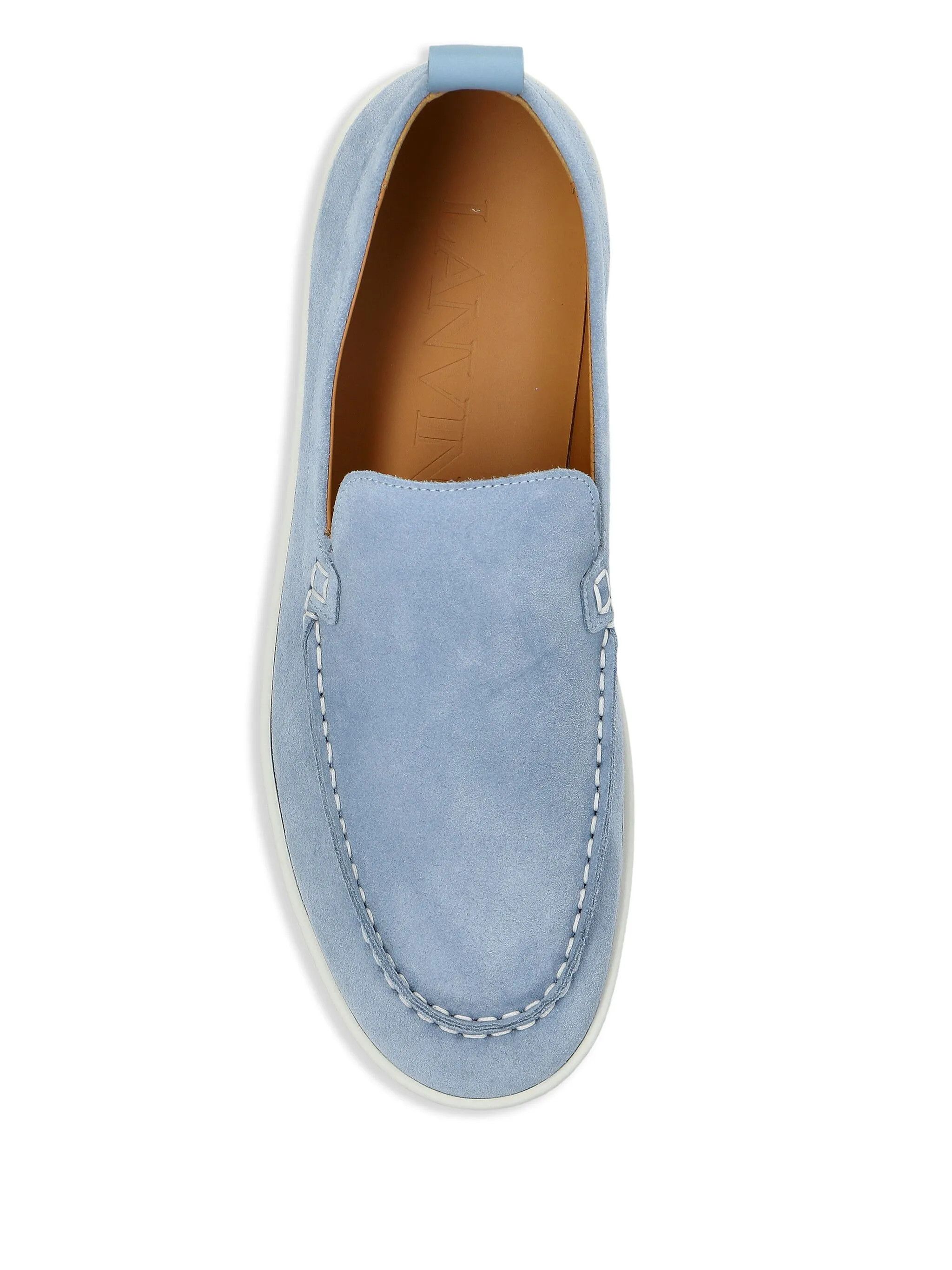 Lanvin os11x0126 Suede Loafers in Blue Size US 12 / EU 45 - 4 Thumbnail