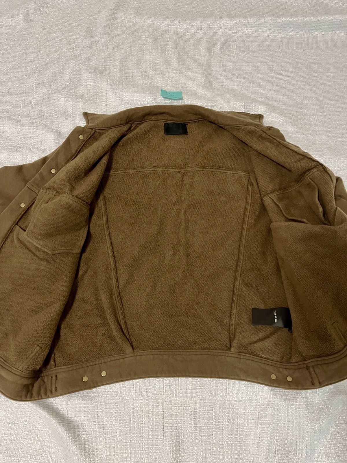 Fear of God FEAR OF GOD Fleece-Back Cotton-Jersey Trucker Jacket Size US S / EU 44-46 / 1 - 5 Thumbnail