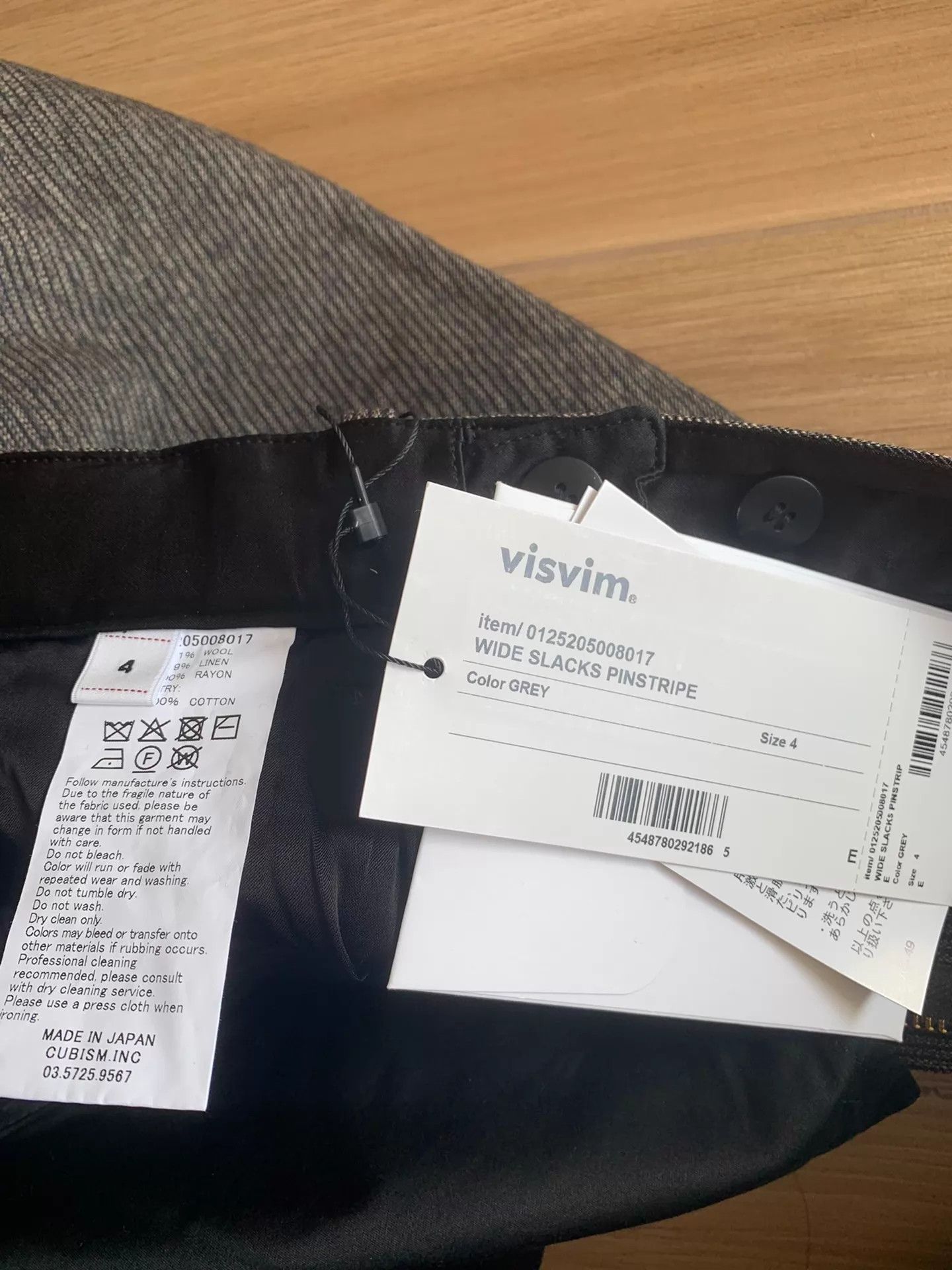 Visvim VISVIM WIDE SLACKS PINSTRIPE Wool-Linen 25AW 4 NWT Size US 34 / EU 50 - 5 Thumbnail