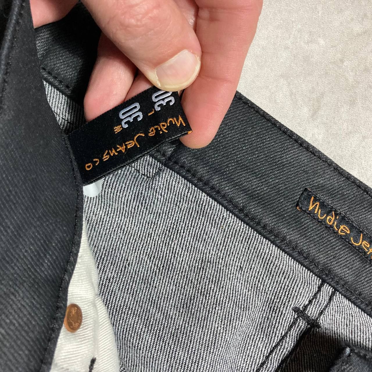 Nudie Jeans Nudie Jeans Thin Finn Back 2 Black 12Oz Selvage Size US 30 / EU 46 - 8 Thumbnail