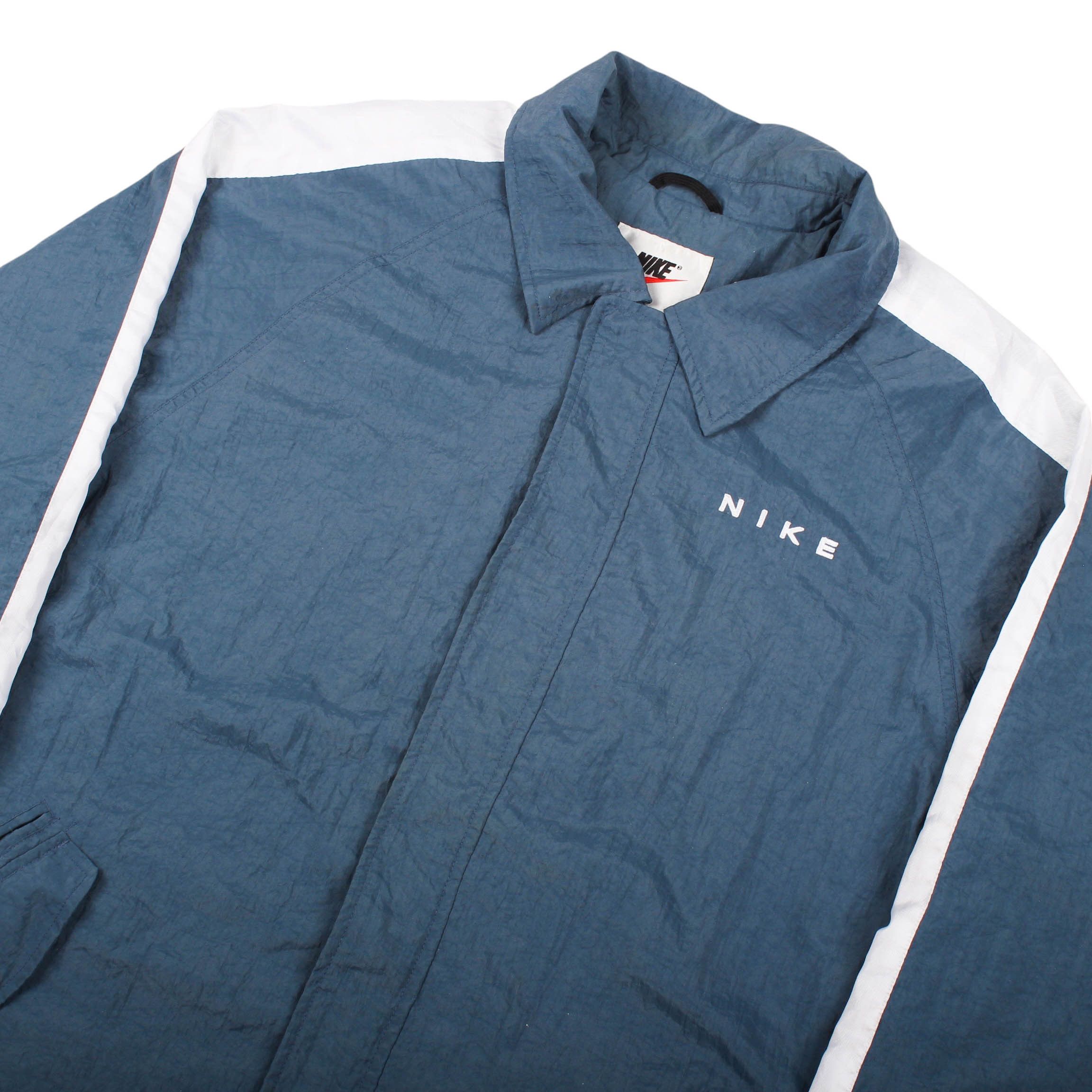 Nike Vintage Nike Big Swoosh Windbreaker Jacket 90s Size US XL / EU 56 / 4 - 2 Thumbnail