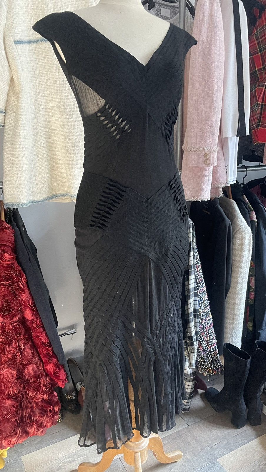 Dior × John Galliano Christian Dior by John Galliano mesh dress Size L / US 10 / IT 46 - 3 Thumbnail