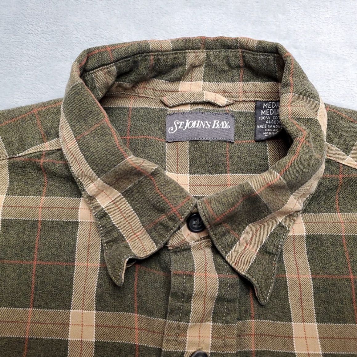 Vintage VINTAGE St. John's Bay Shirt Mens M Green Jaspe Plaid Outdoor Classic Retro Vintage Size US M / EU 48-50 / 2 - 4 Thumbnail