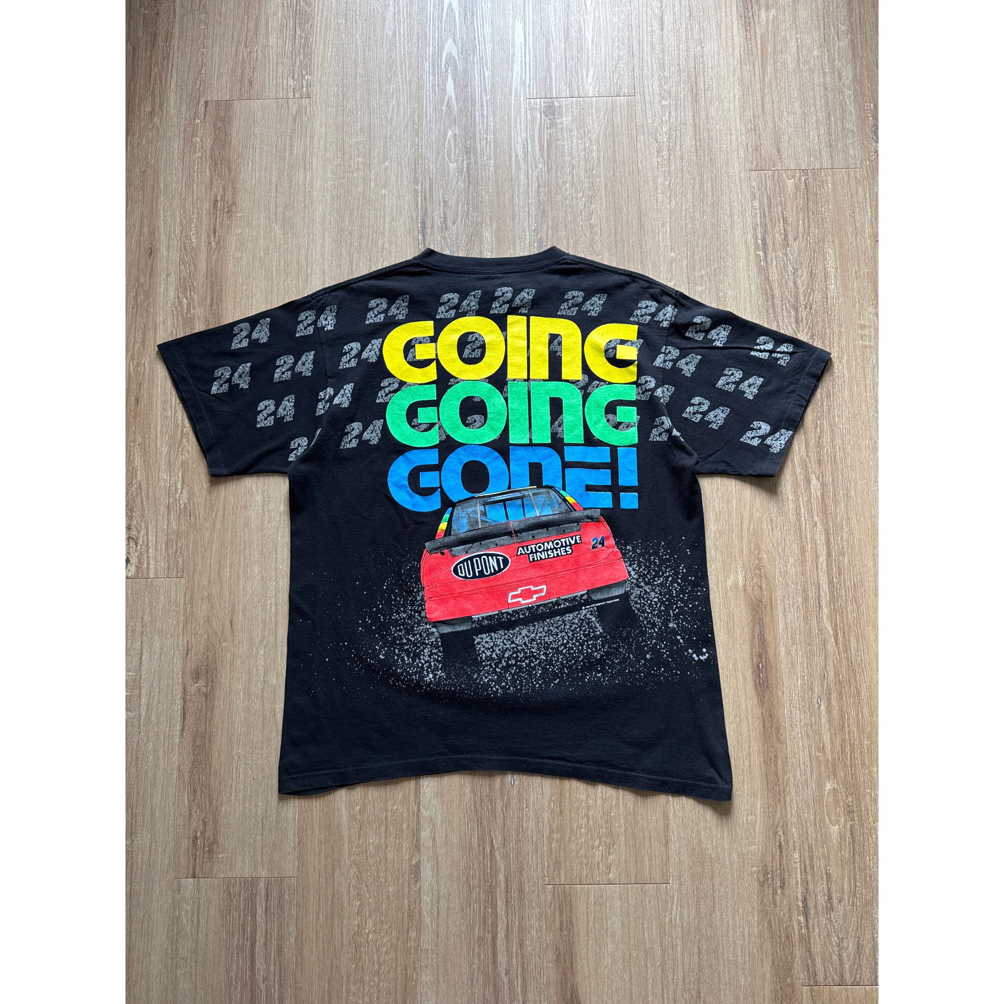 NASCAR Vintage 1995 Nascar Jeff Gordon Going Gone Tee Size US XL / EU 56 / 4 - 3 Thumbnail