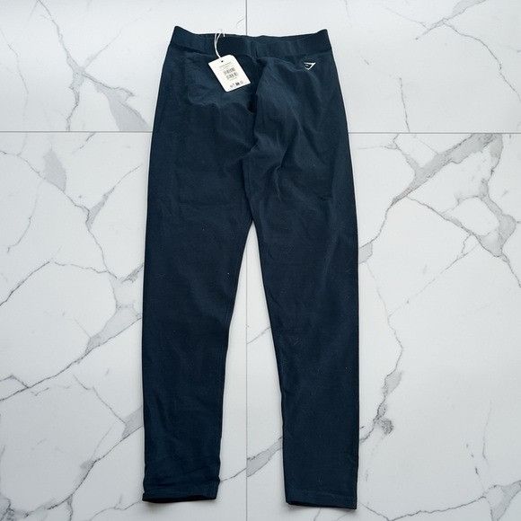 Gymshark NWT Gymshark Navy Blue Cotton Performance Leggings Size 30" / US 8 / IT 44 - 1 Thumbnail