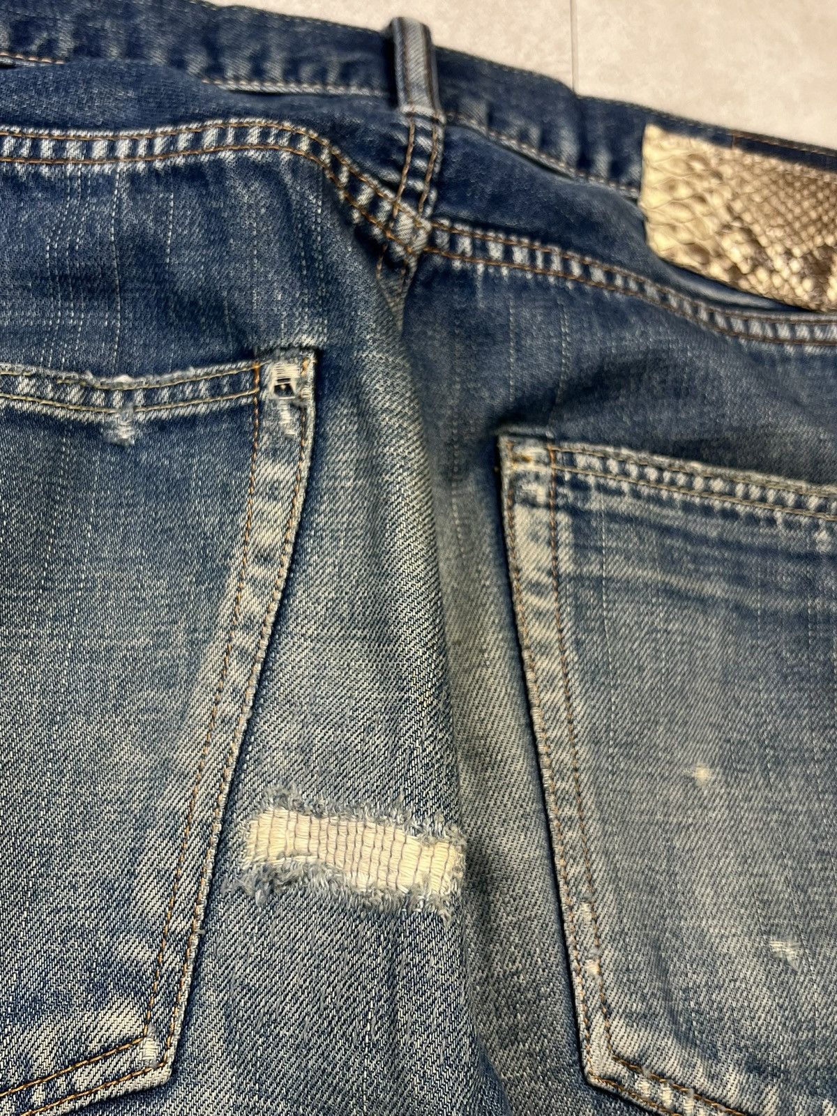 Japanese Brand × Visvim Visvim 01D5 Social Sculptrue Snake Python Patch Size US 32 / EU 48 - 4 Thumbnail