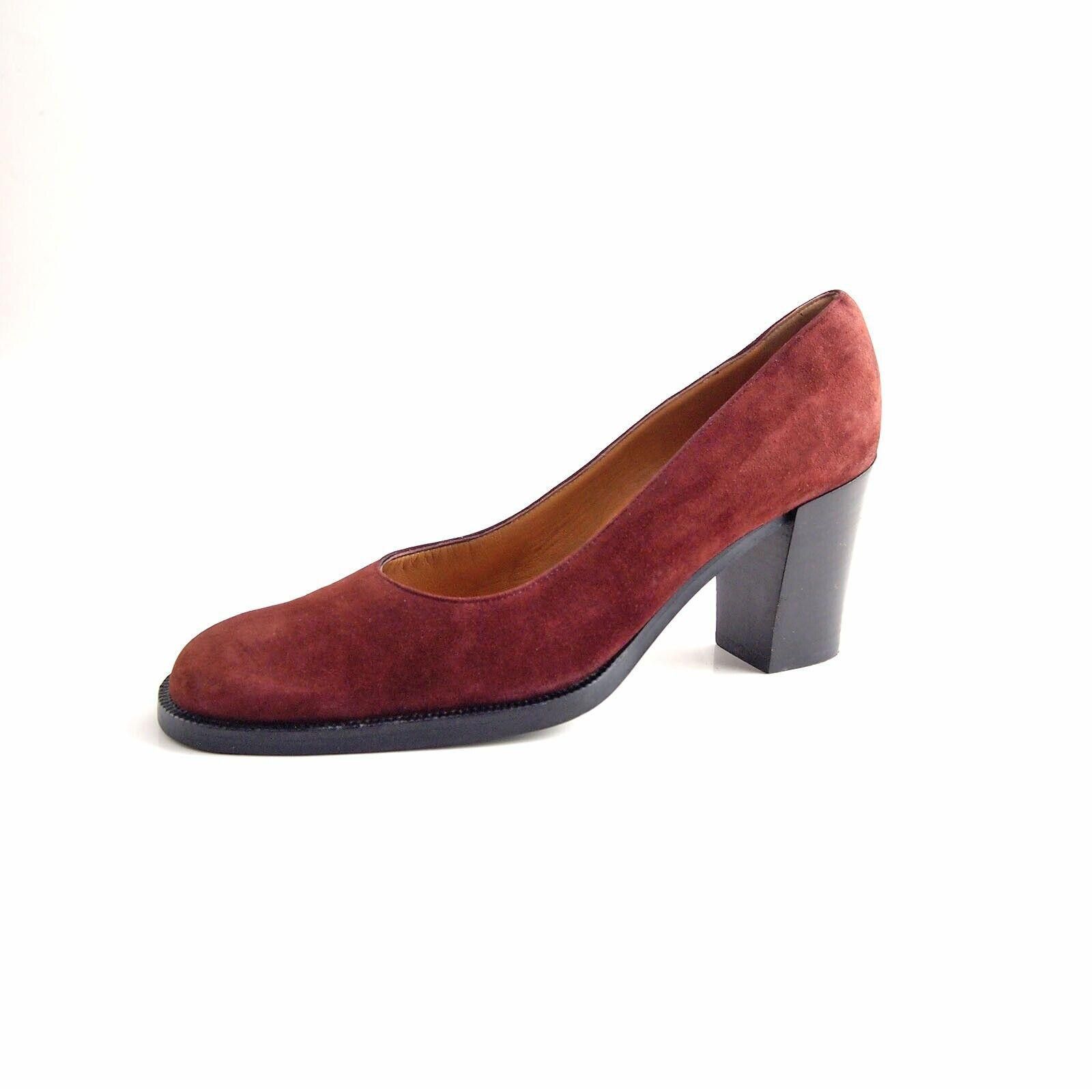 Sergio Rossi Sergio Rossi Mid Heel Pumps Red Brick Suede US 9 EU 39 Size US 9 / IT 39 - 1 Thumbnail