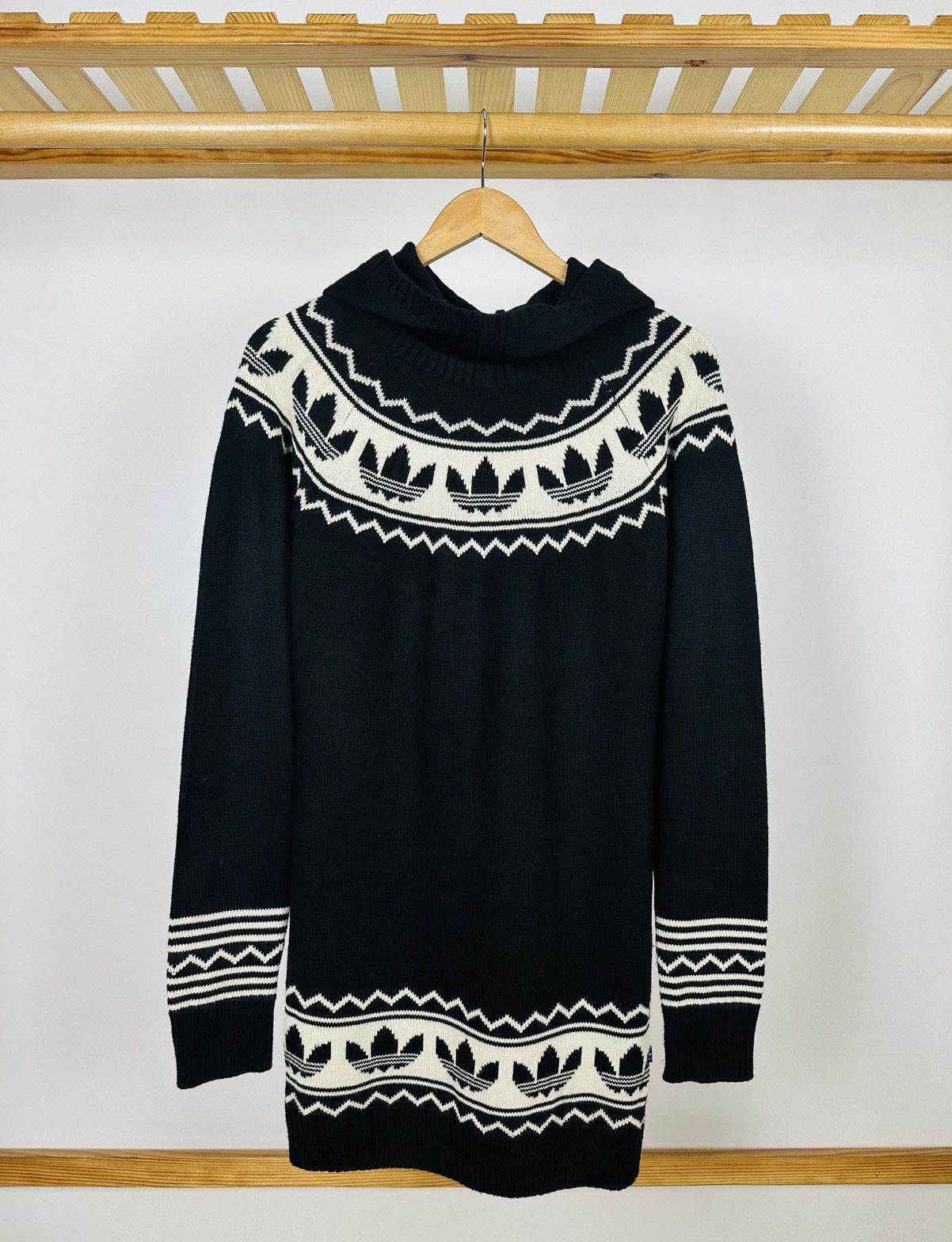 Adidas ADIDAS Jumper Dress Hooded Fairisle Originals Sweater | Grailed