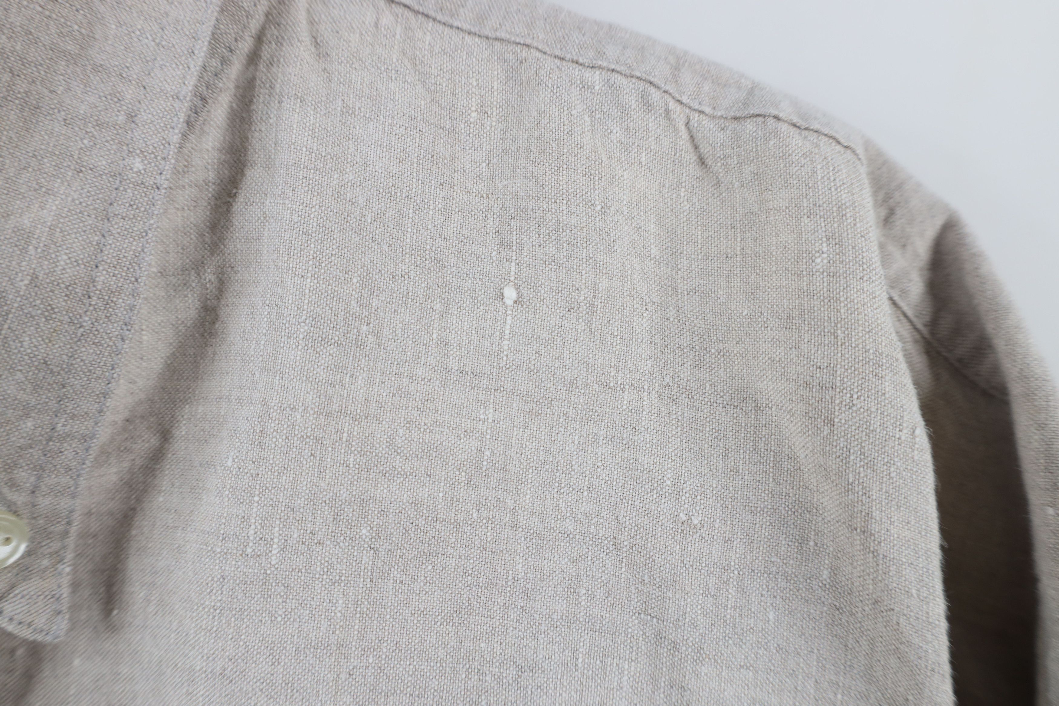 Vintage Vintage 90s Streetwear Collared Button Down Shirt Beige Size US XL / EU 56 / 4 - 4 Thumbnail