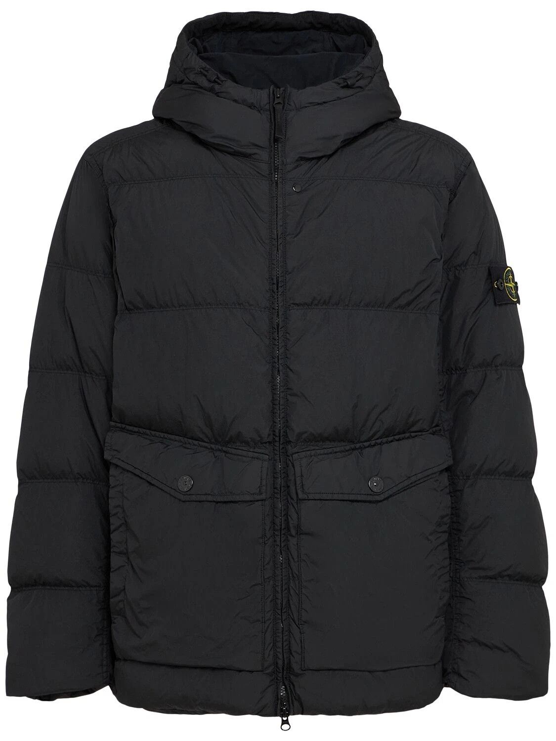 STONE ISLAND $1320 Black Down Jacket New & Authentic