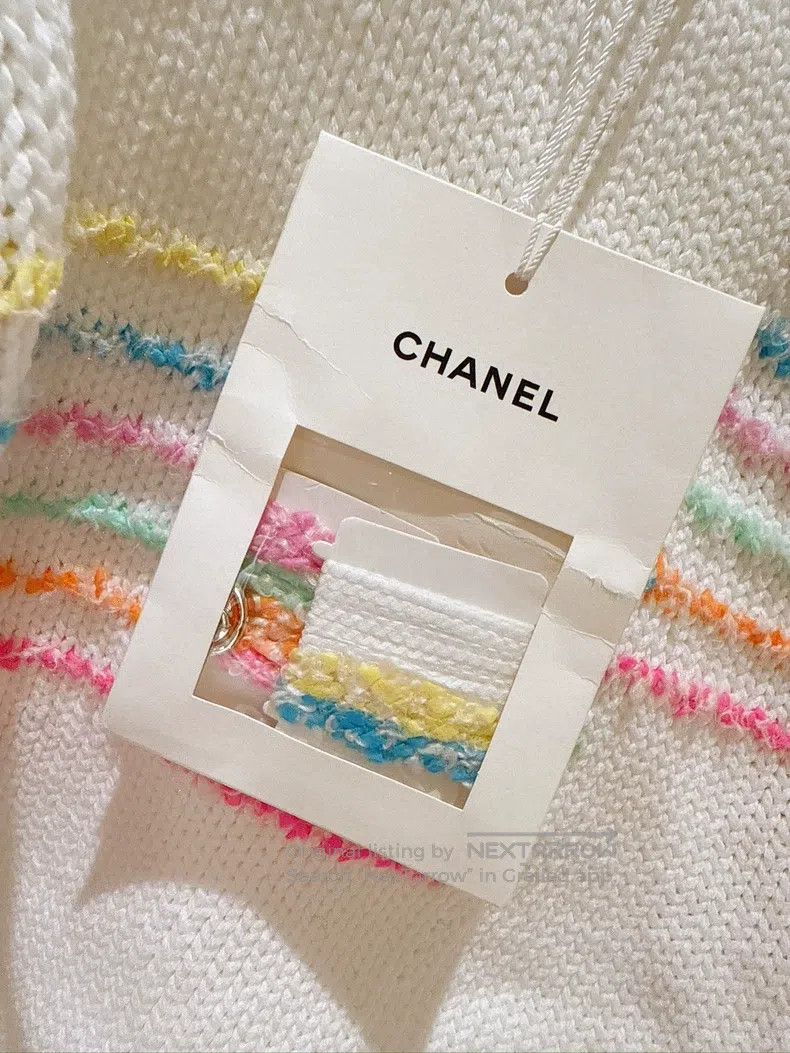 Chanel Chanel 24S spring and summer rainbow strip three-quarter s Size XXS / US 00 / IT 34 - 9 Thumbnail