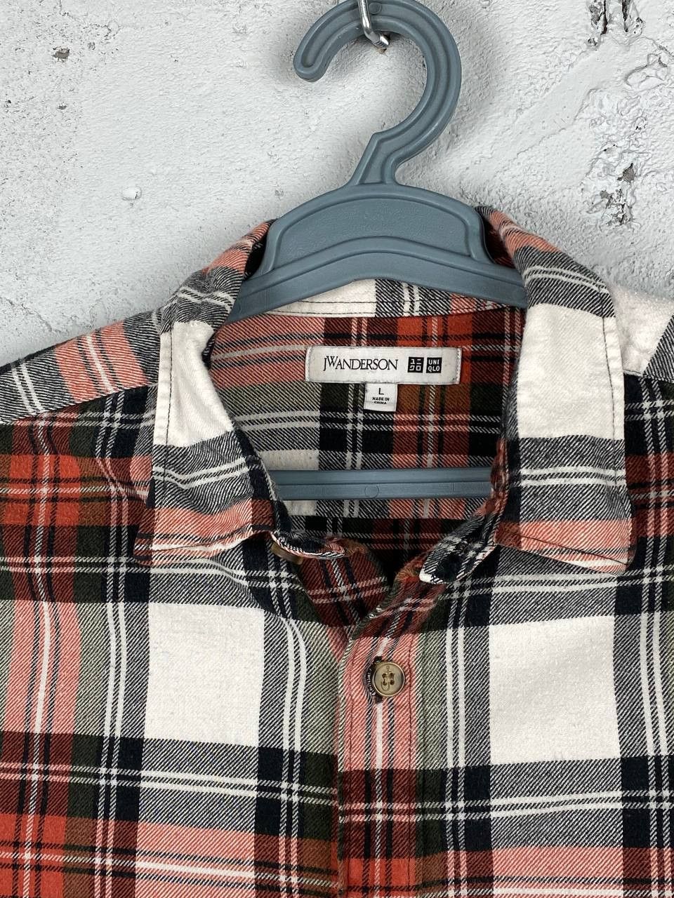 JW Anderson × Japanese Brand × Uniqlo Casual J.W. Anderson Uniqlo Plaid Flannel Shirt Size US L / EU 52-54 / 3 - 4 Thumbnail