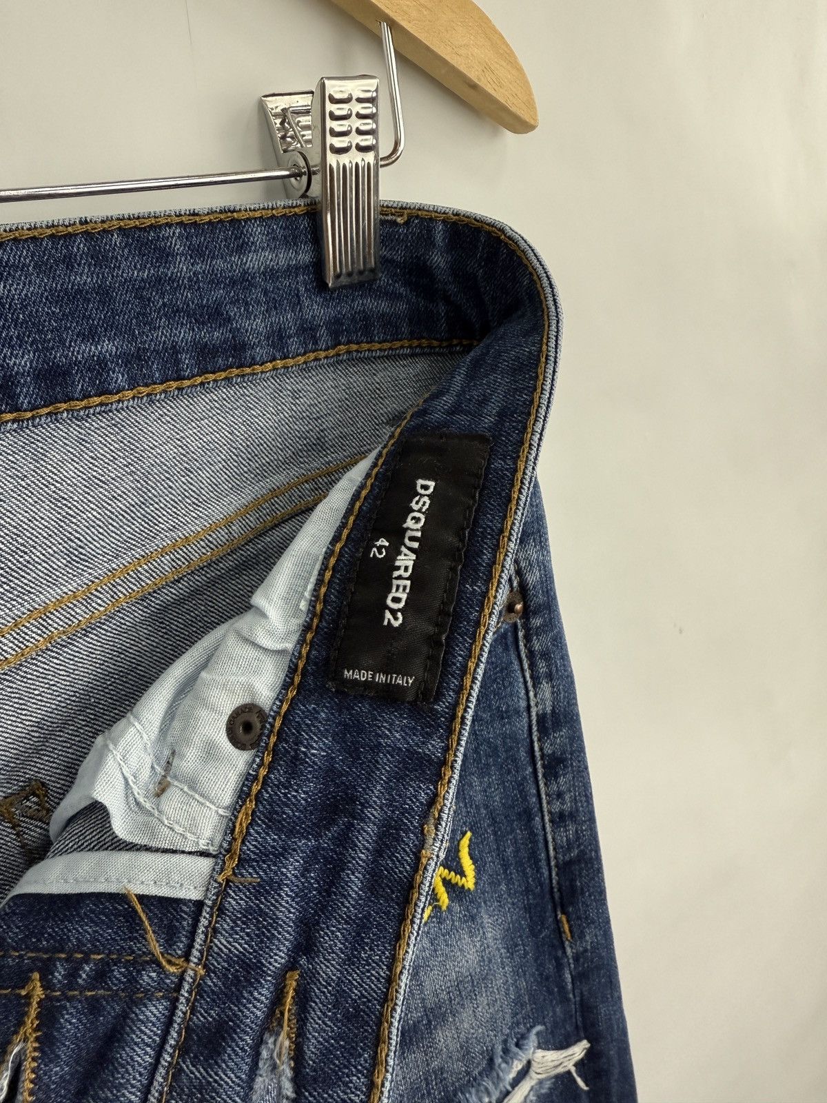 Dsquared2 🇮🇹 Dsquared2 Jeans Made In Italy Rare Retro Hype Y2K Size US 30 / EU 46 - 10 Thumbnail