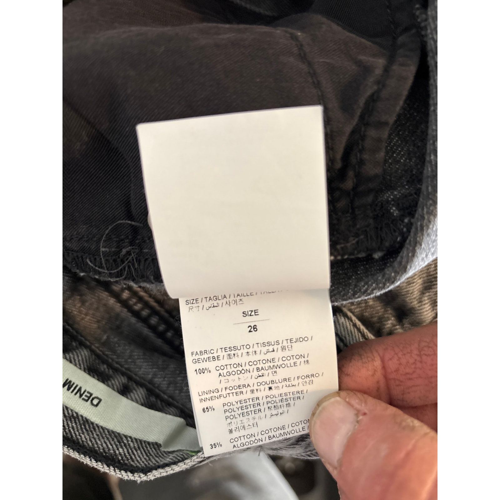 Off-White Off-White Women’s denim high waist daisy shorts 26 Size 26" / US 2 / IT 38 - 8 Thumbnail