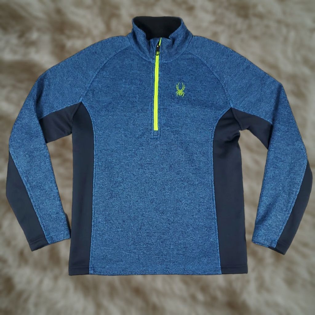 Spyder Spyder Mens Size Medium Blue Polyester 1/4 Zip Pullover Sweater Shirt Size US M / EU 48-50 / 2 - 1 Thumbnail