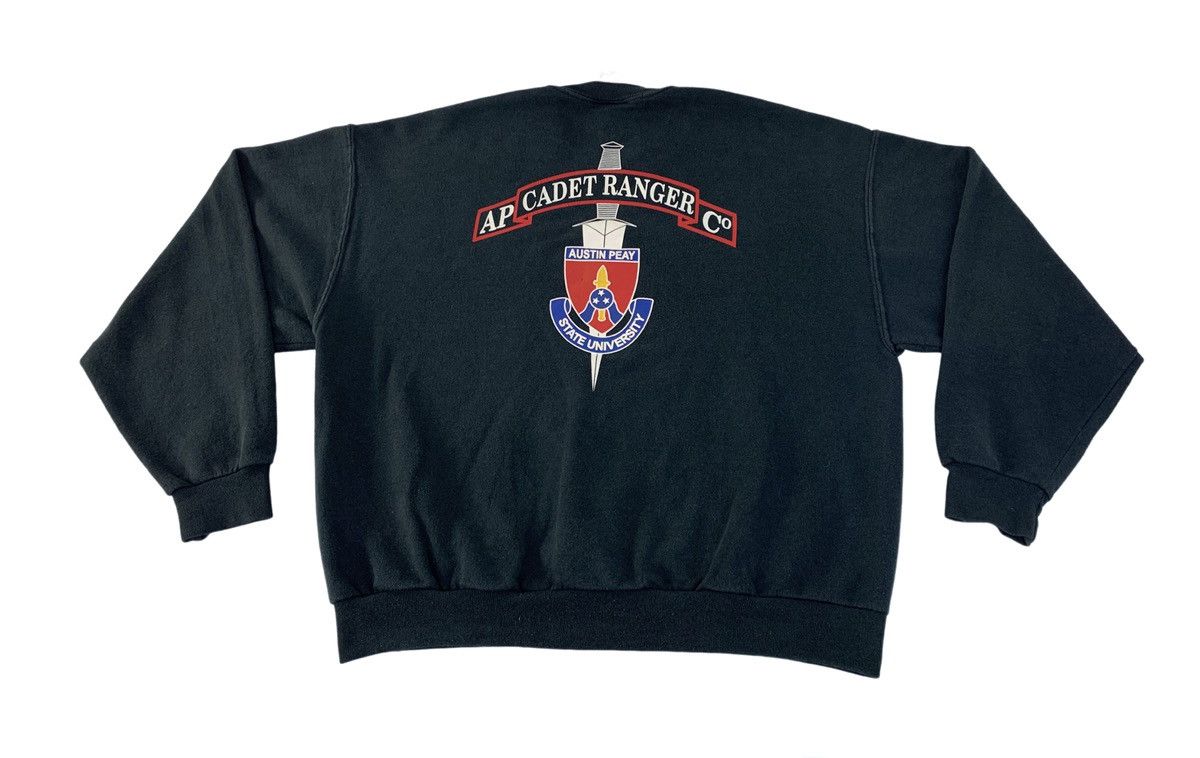 Vintage 90s Ap Cadet Ranger Co University Military Crewneck Pullover Size US L / EU 52-54 / 3 - 1 Thumbnail