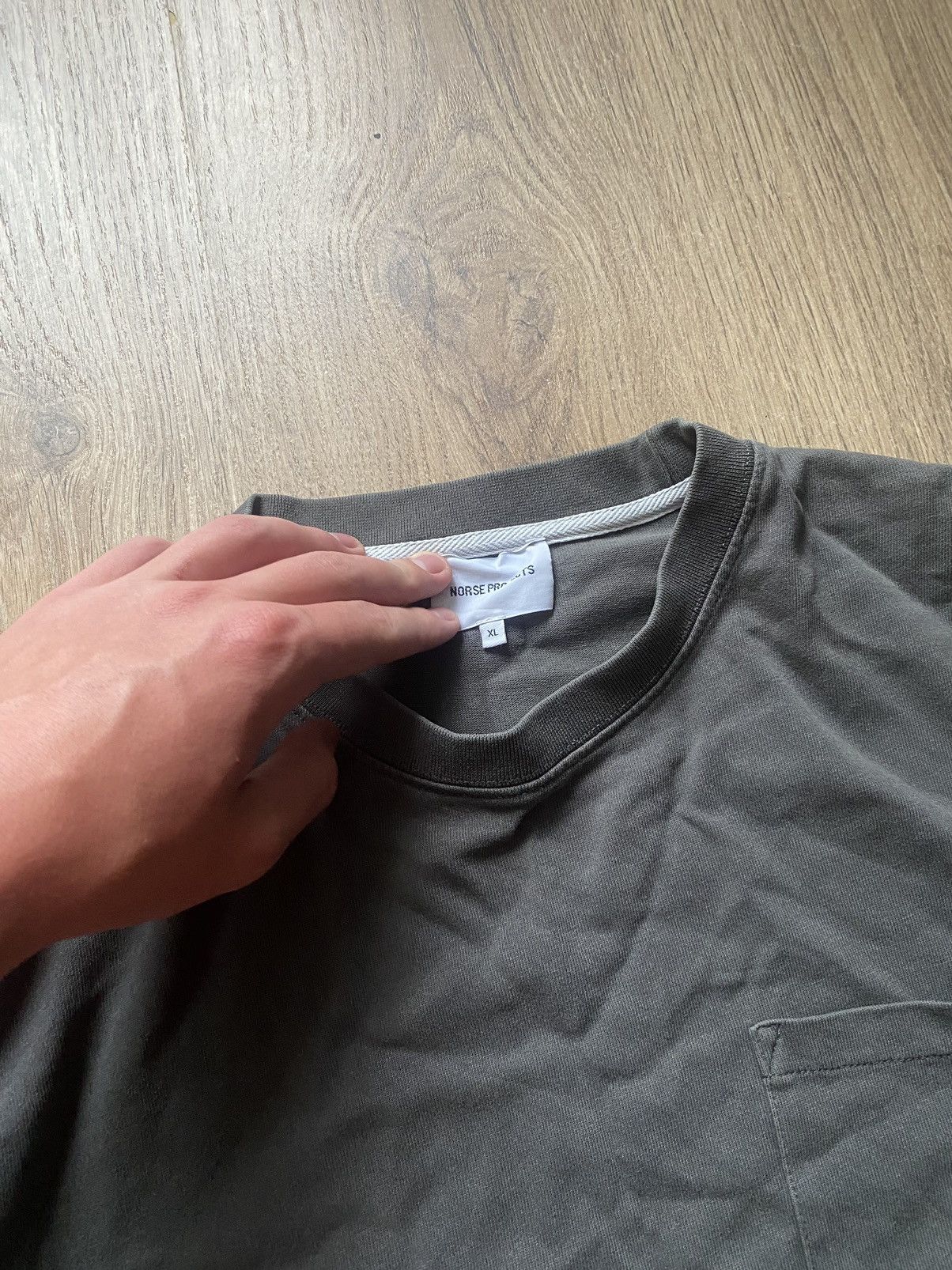 Norse Projects Norse Projects asphalt grey oversized fit Niels Pocket Size US XL / EU 56 / 4 - 3 Thumbnail