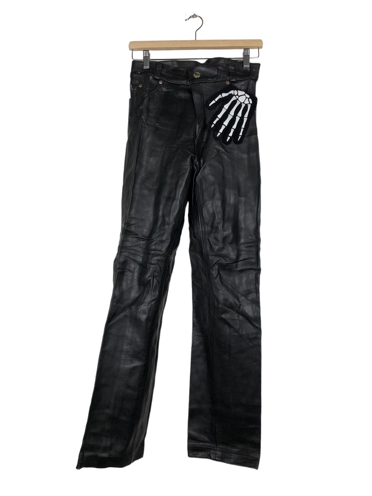 Toyo Enterprises ☄️True Vintage 1940 Leather Pants Military Army Work Size US 28 / EU 44 - 1 Thumbnail