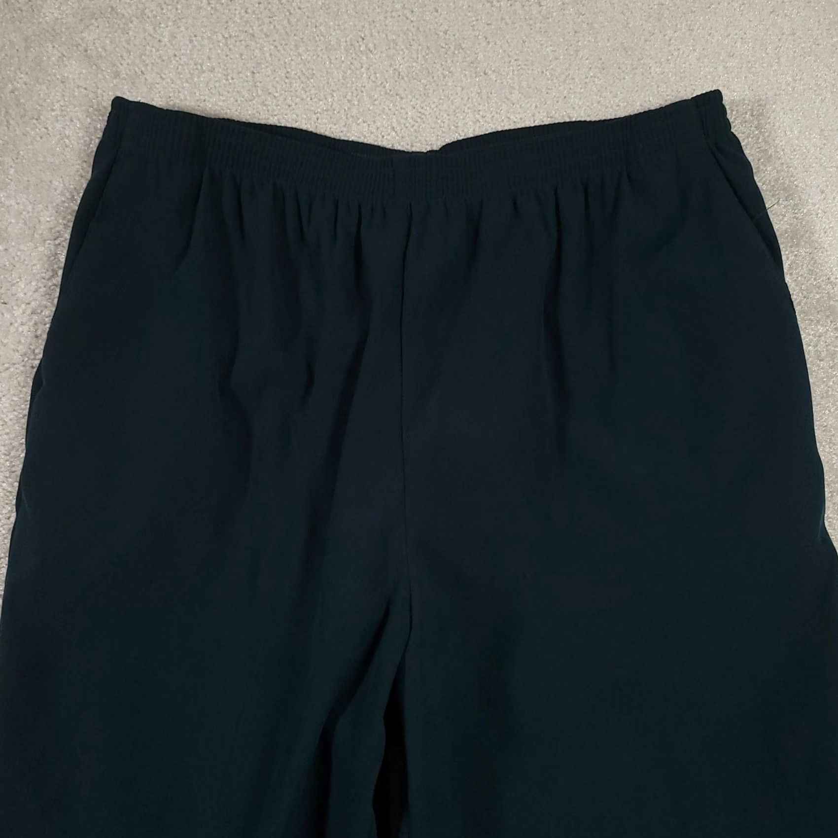 Vintage Alfred Dunner Pants Womens 18 Dark Green Pull On Elastic Waist Dress Slacks Size 40" / US 18 - 2 Thumbnail