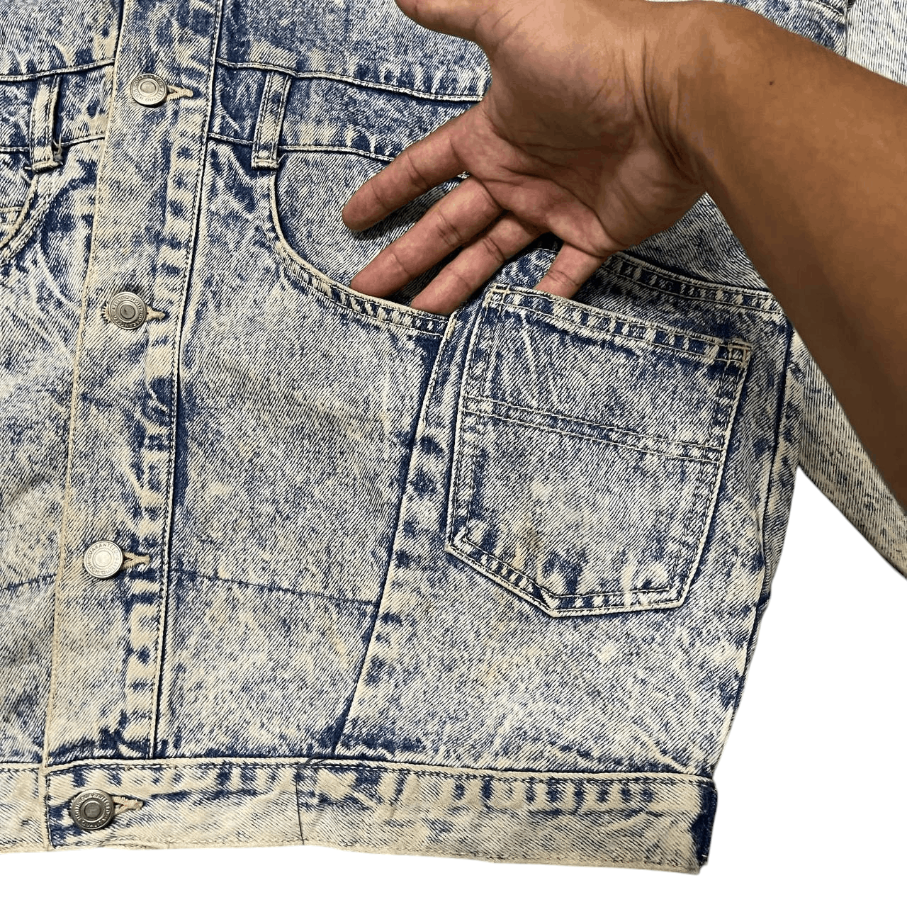 Japanese Brand Vintage Bell Scott Multi Pocket Denim Jacket Size US M / EU 48-50 / 2 - 7 Thumbnail