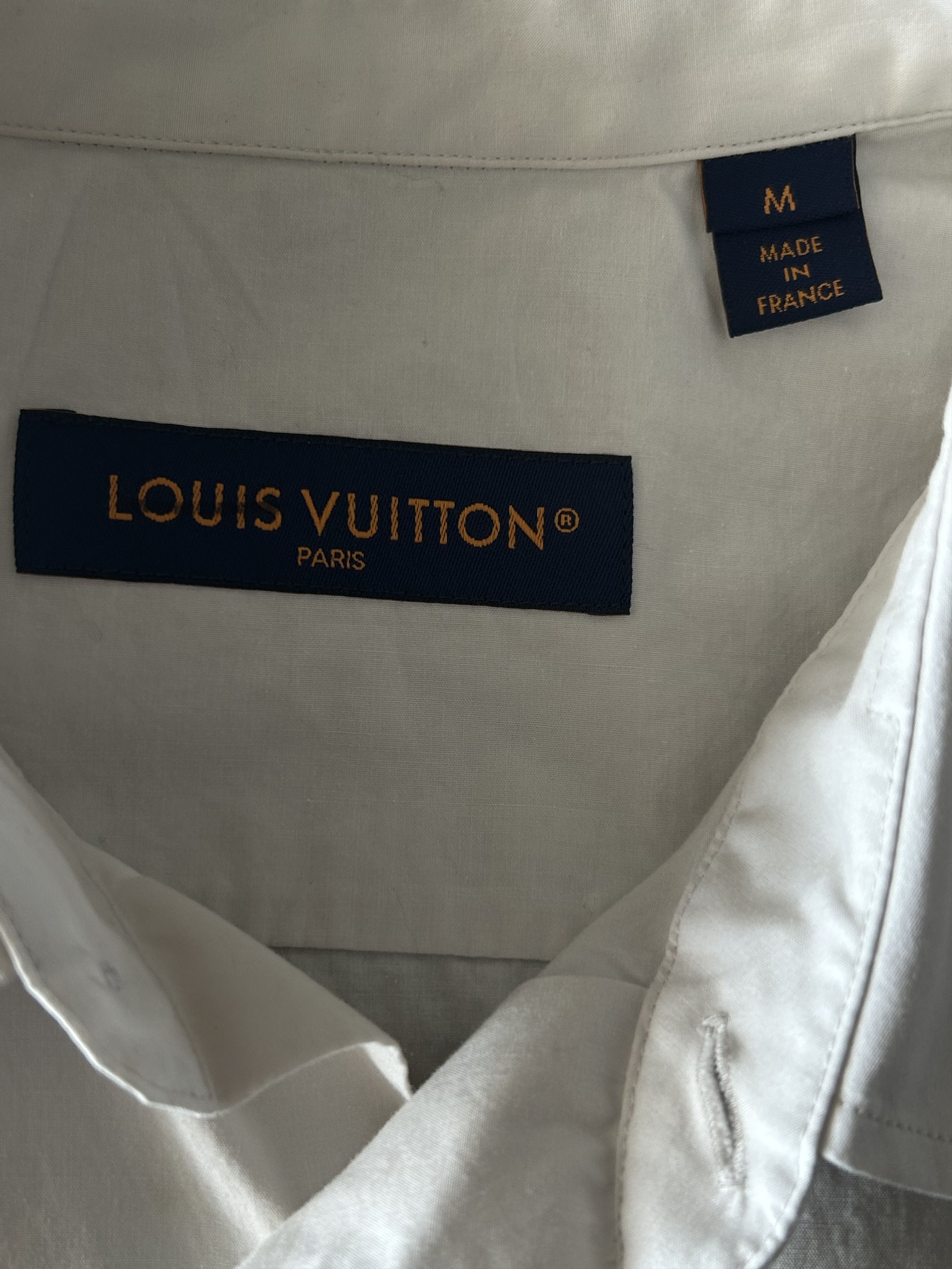Louis Vuitton Louis Vuitton White & Black Birds Logo Button Up Shirt Size US M / EU 48-50 / 2 - 3 Thumbnail