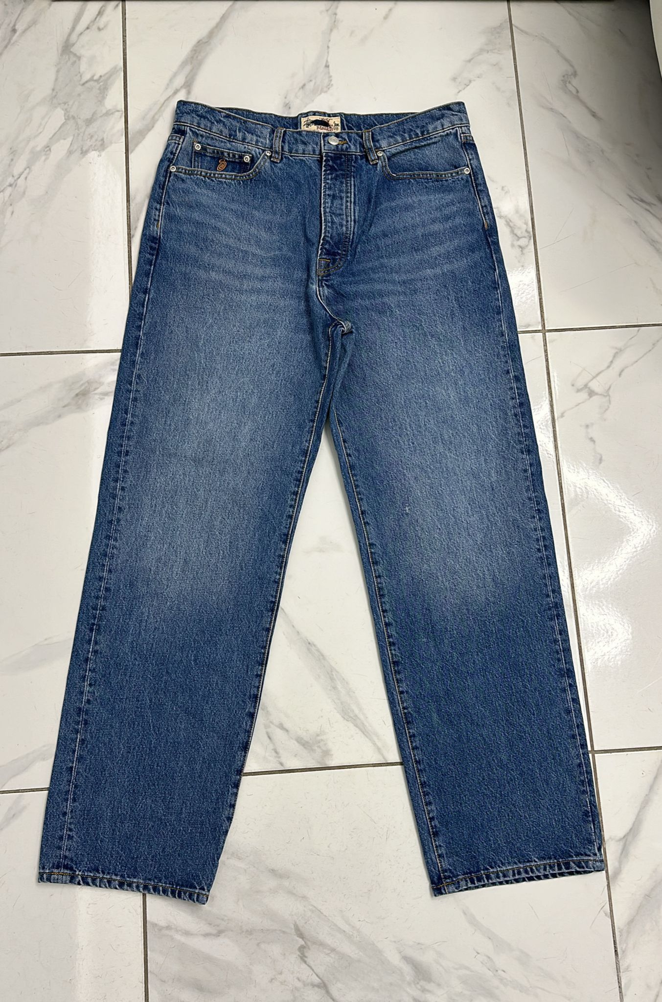 Stussy Stussy New Classic VTG Denim Jeans in Leopard | Grailed