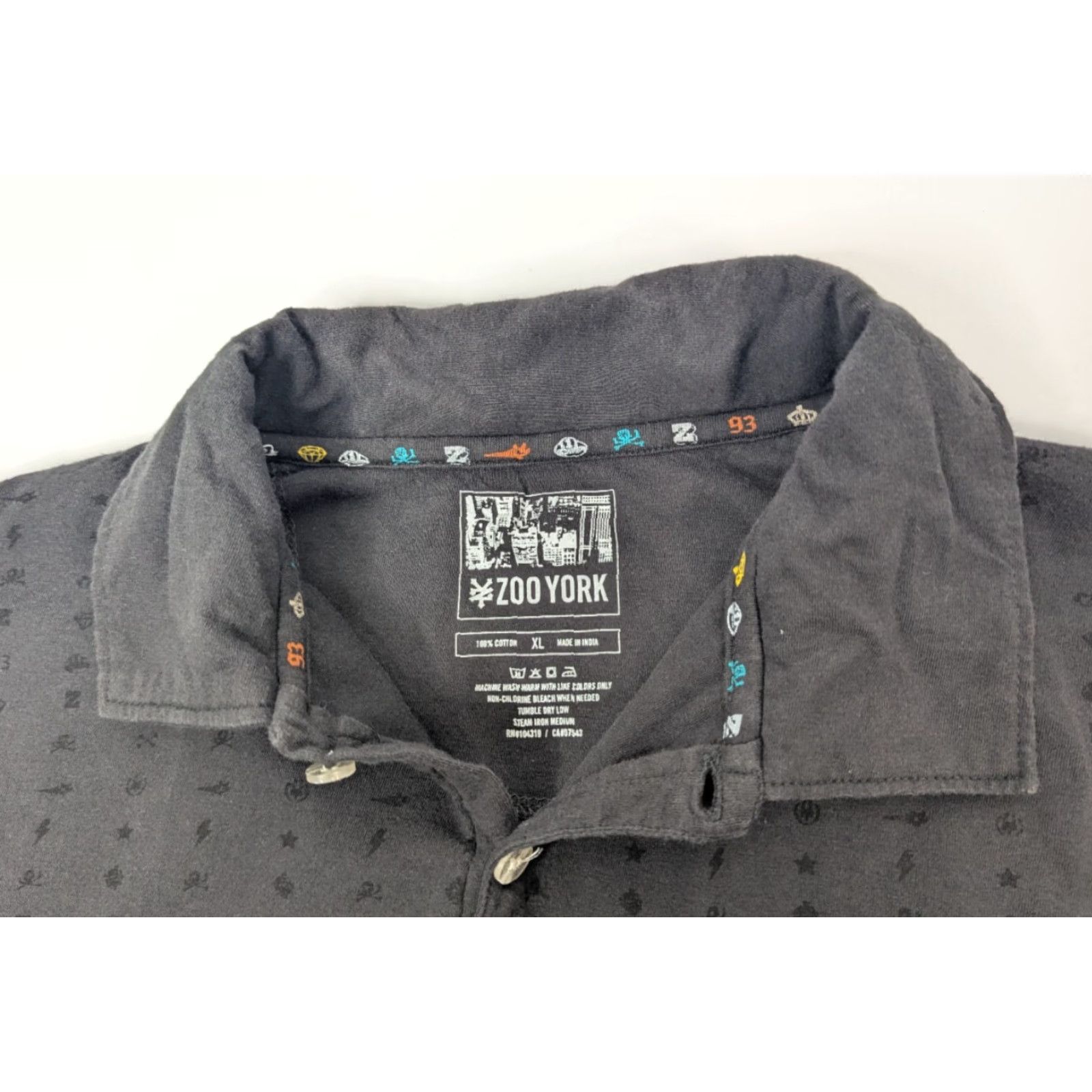 Zoo York Zoo York Polo Shirt Men's XL Collared Pattern Logo Dark Gray Y2k Streetwear Size US XL / EU 56 / 4 - 6 Thumbnail