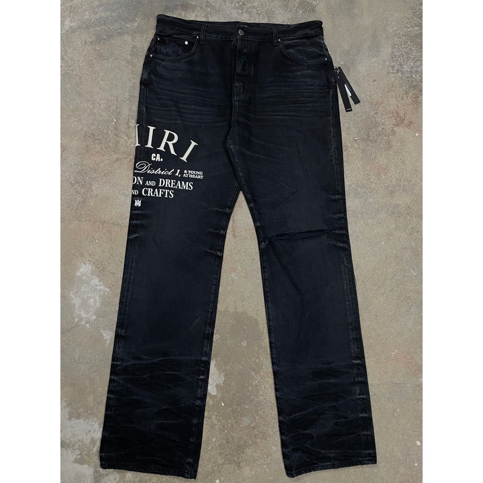 Amiri Amiri Side Logo Black District 1 Size 36 New Size US 36 / EU 52 - 1 Thumbnail