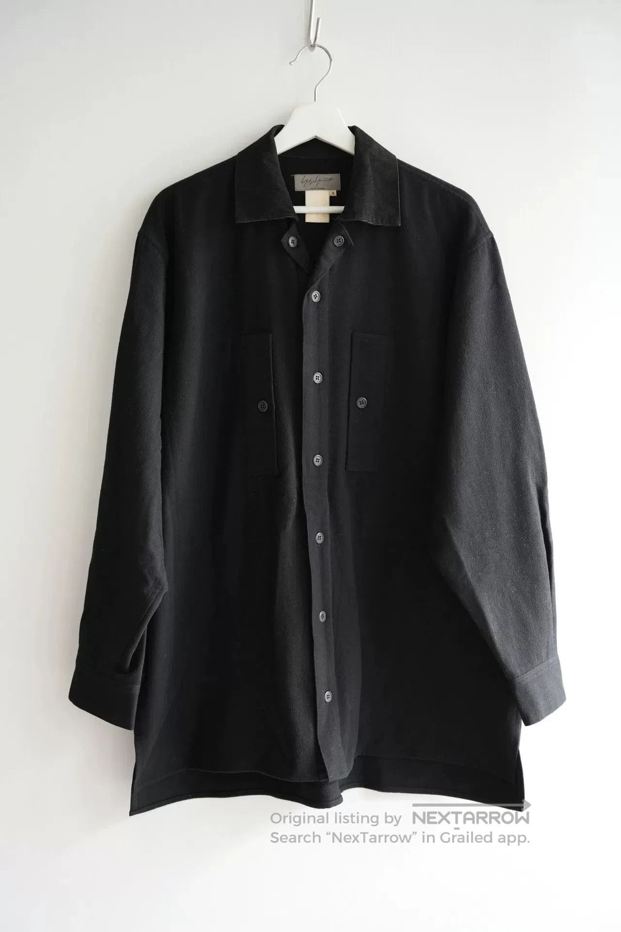 Yohji Yamamoto Yohji Yamamoto Wool Shirt with Unique Design. Size US M / EU 48-50 / 2 - 1 Thumbnail