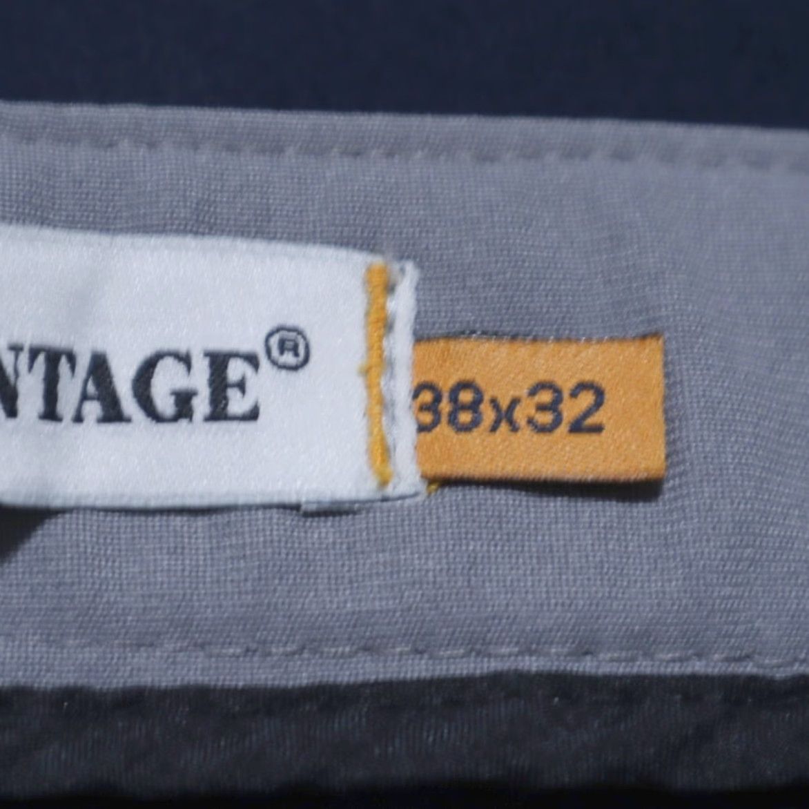 Vintage Tailor Vintage Luxeperformance Canaan Slim Fit Polyester Woven Chino Pants Navy Blue Men's 38 Size US 38 / EU 54 - 5 Thumbnail