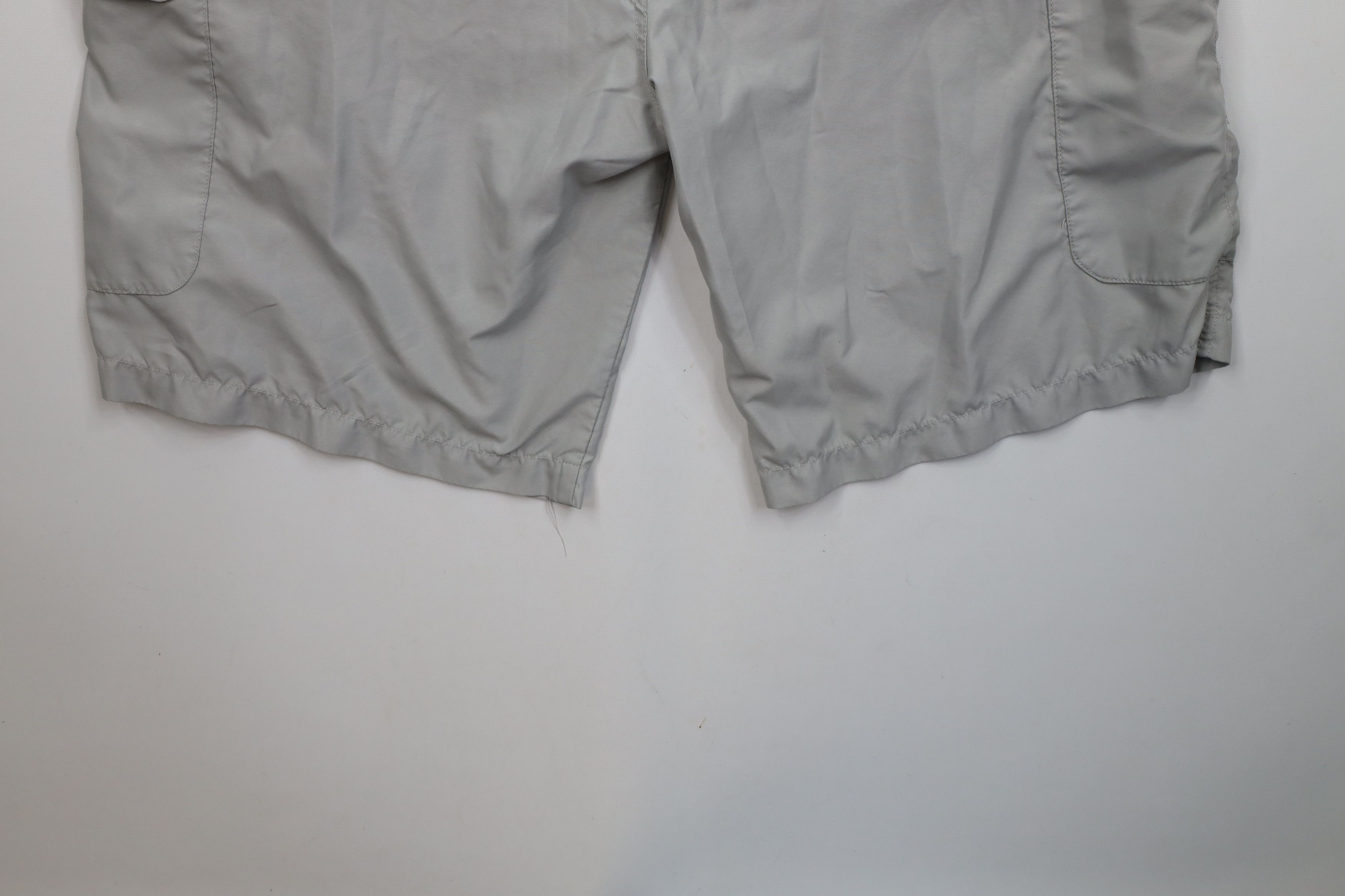 Vintage Vintage 90s Streetwear Fit Microfiber Cargo Shorts Gray Size US 38 / EU 54 - 14 Thumbnail