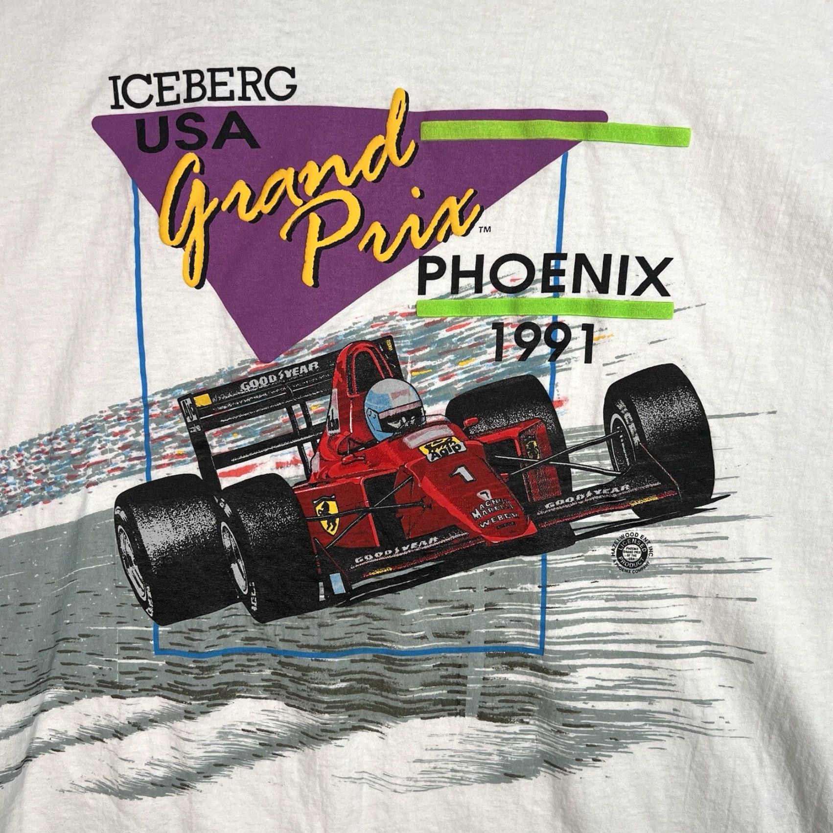 Elwood VINTAGE Iceberg Formula 1 Racing Grand Prix T Shirt Adult 2XL White Mens Size US XXL / EU 58 / 5 - 4 Thumbnail