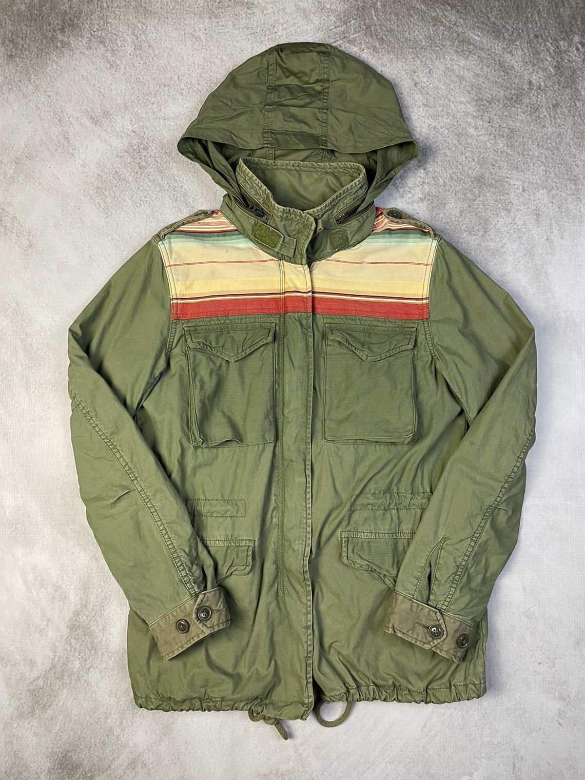 Denim & Supply Ralph Lauren Denim & Supply Ralph Lauren Serape Panelled M65 Field Jacket Size US S / EU 44-46 / 1 - 5 Thumbnail