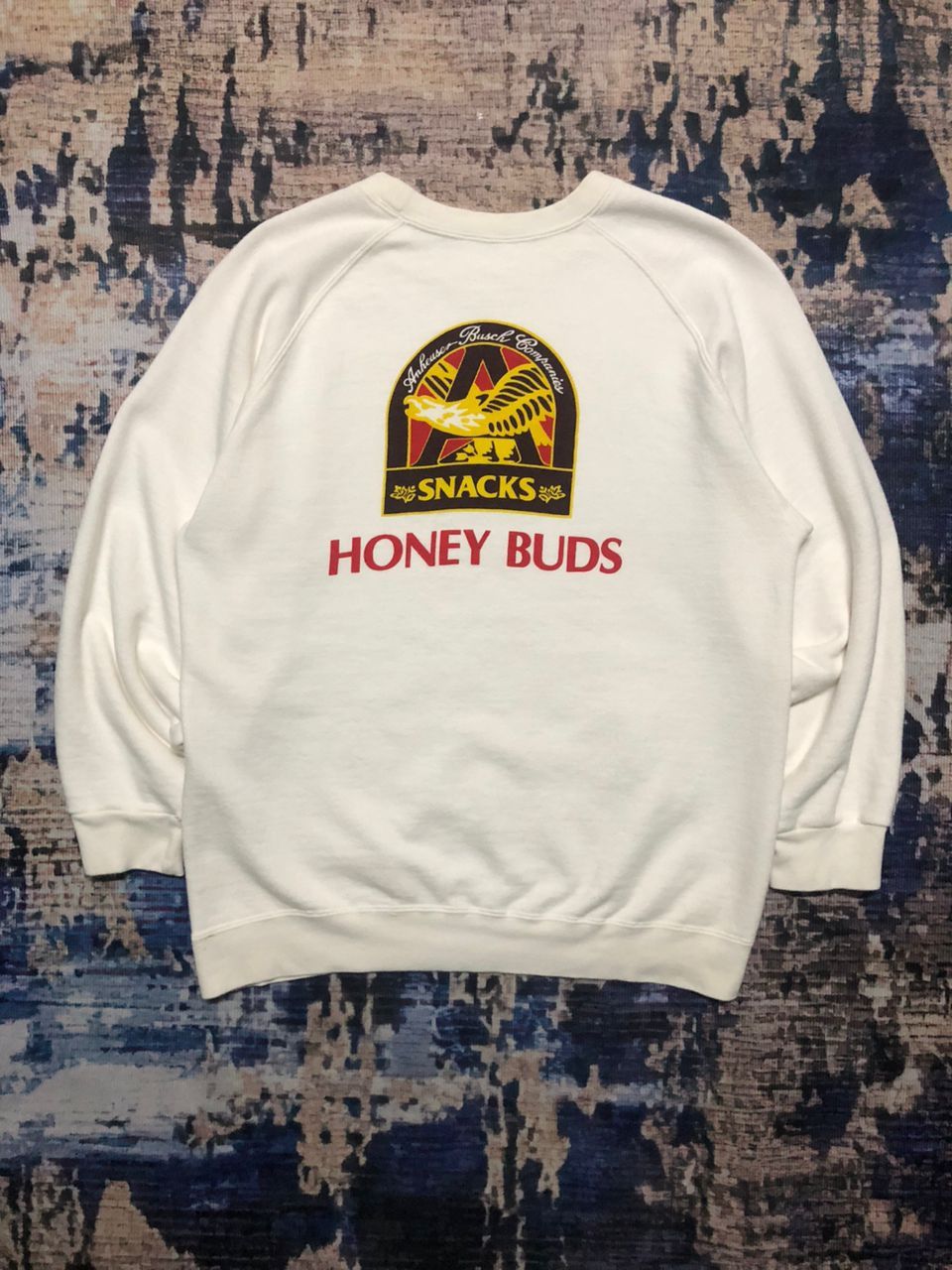Budweiser Vintage 90s Budweiser Snack Honey Buds Crewneck Sweatshirt Size US S / EU 44-46 / 1 - 2 Thumbnail