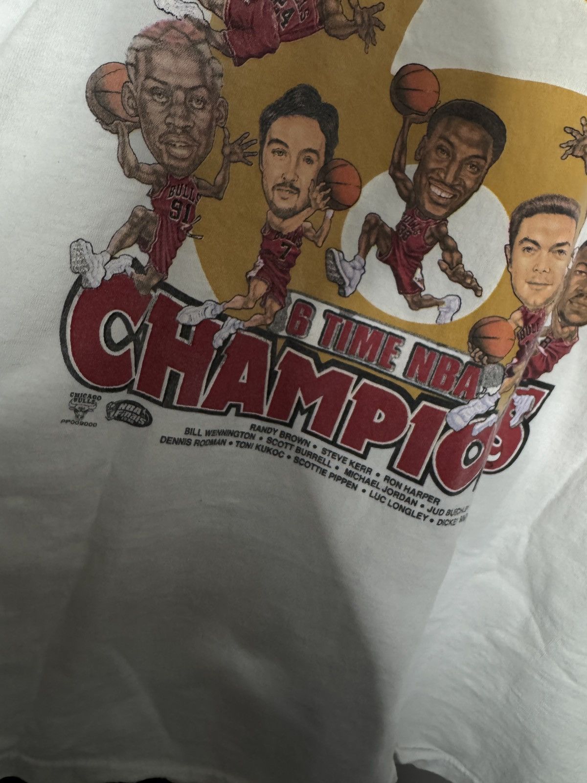 NBA Vintage Chicago Bulls 1998 NBA Finals T-Shirt 6 Time X-Large Size US XL / EU 56 / 4 - 4 Thumbnail