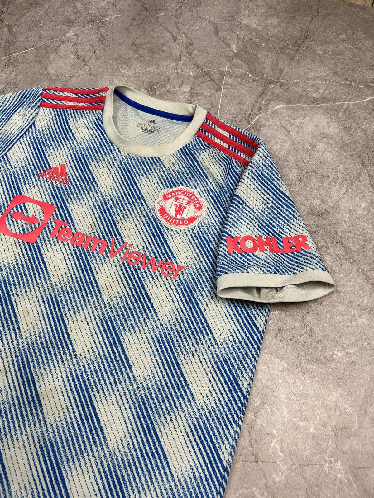 Adidas Adidas Manchester United 2021 2022 Away Soccer Shirt Jersey Size US L / EU 52-54 / 3 - 6 Thumbnail