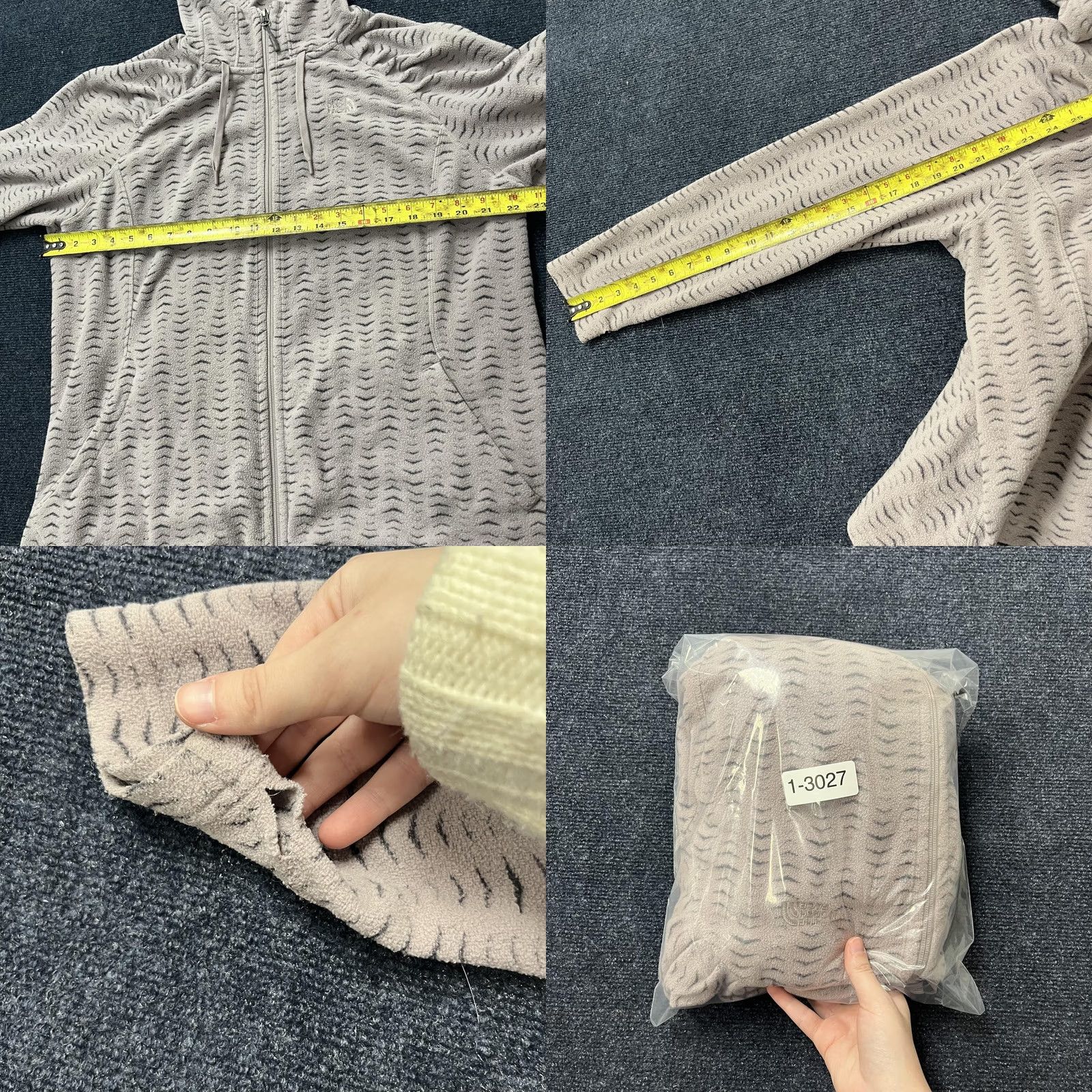 The North Face VINTAGE? No. The North Face Jacket Womens XXL Beige Fleece Hooded Full Zip Geometric Hiking Size XXL / US 16-18 / IT 52-54 - 8 Thumbnail