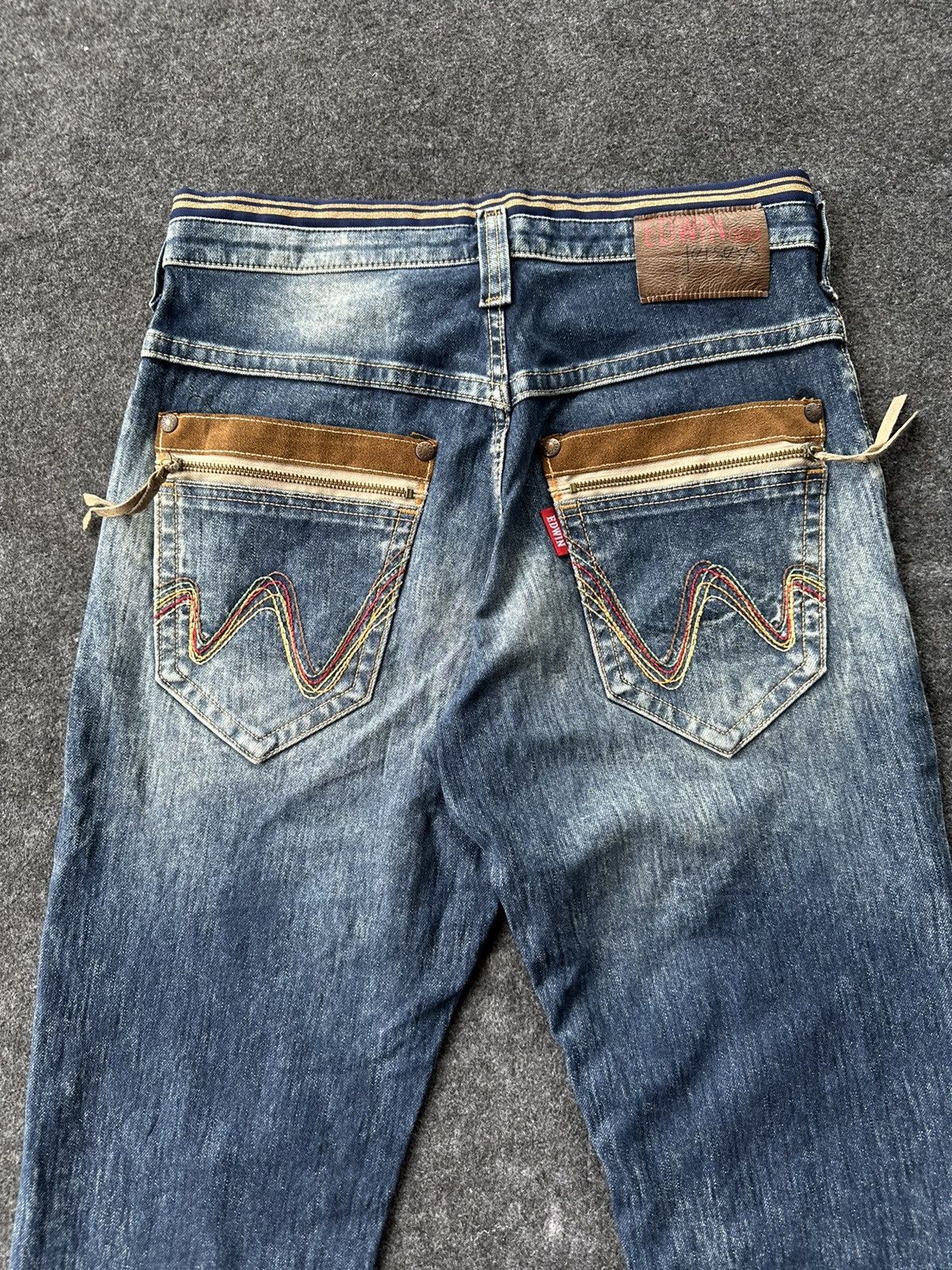 Beauty Beast × Edwin × If Six Was Nine Vintage Edwin 503 Jersey Drawstring Stretchable Denim D97 Size US 30 / EU 46 - 4 Thumbnail