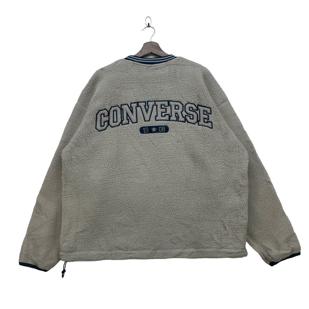 Converse × Vintage Vintage Converse Pull Over Deep Pile Jacket Size US L / EU 52-54 / 3 - 1 Thumbnail
