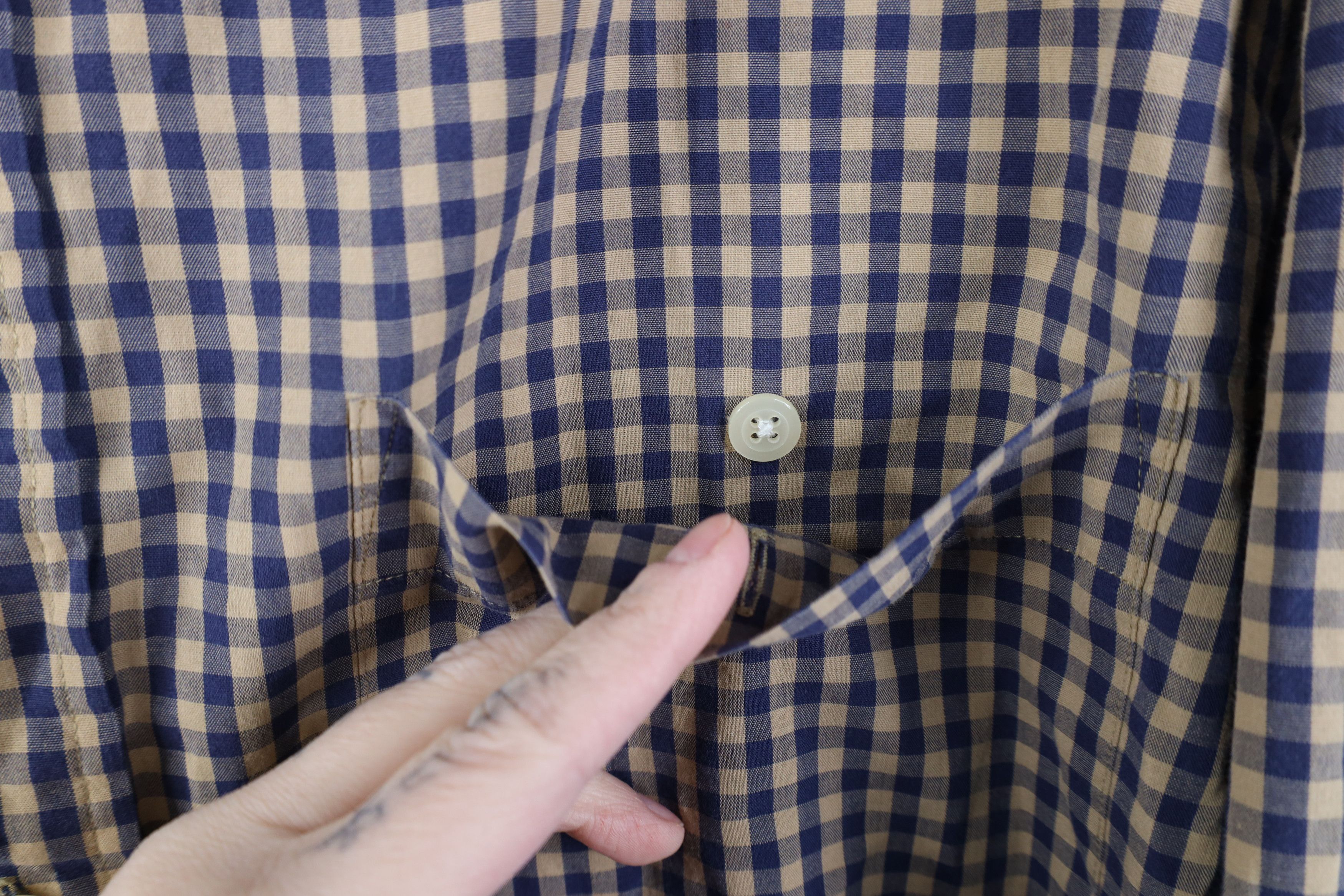 Lands' End Vintage 90s Lands End Lightweight Collared Button Down Shirt Size US L / EU 52-54 / 3 - 5 Thumbnail