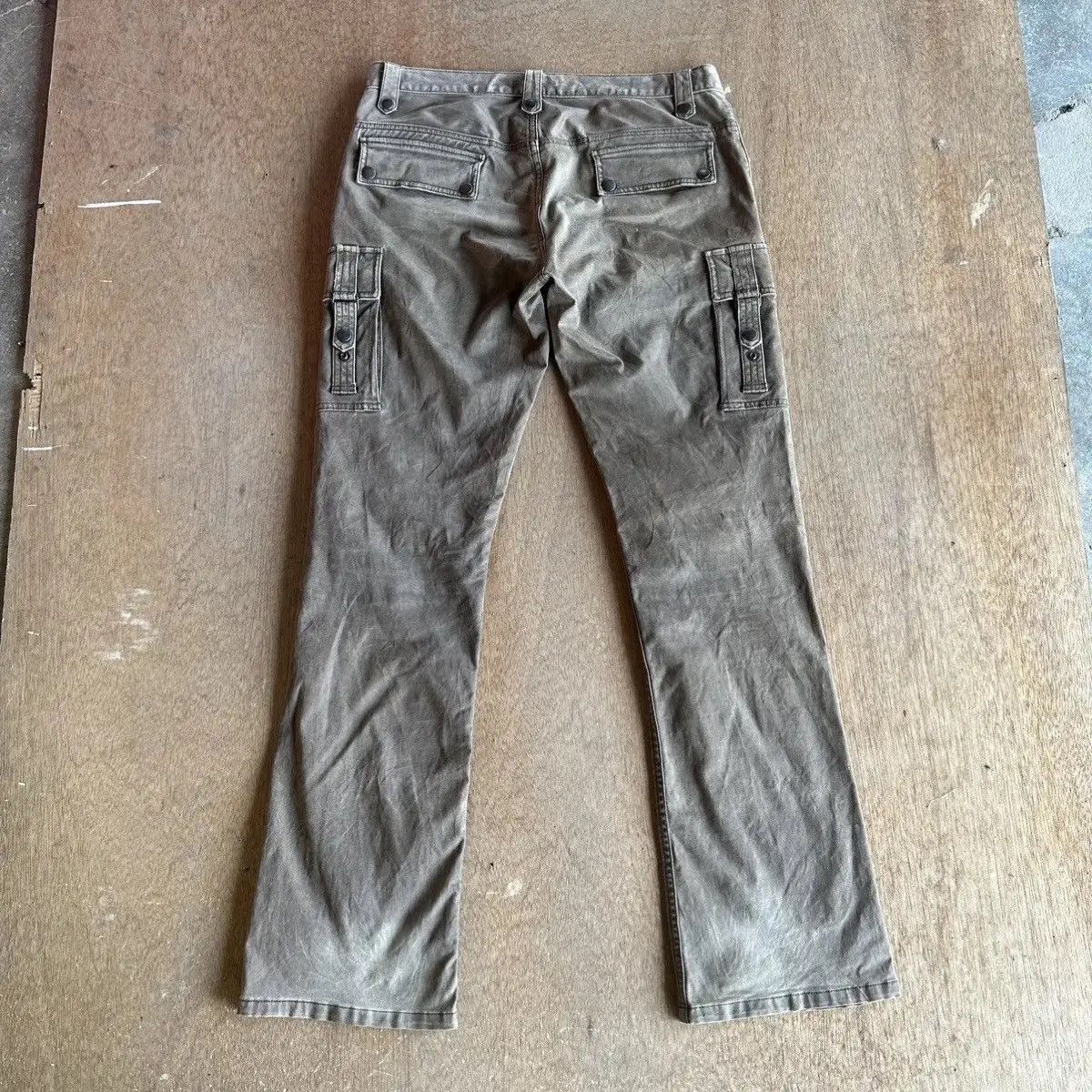 Selected Homme FLARES/BOOTCUT VTG DOUBLE KNEE RARE BONDAGE PUNK JAPAN PANTS Size US 33 - 14 Thumbnail