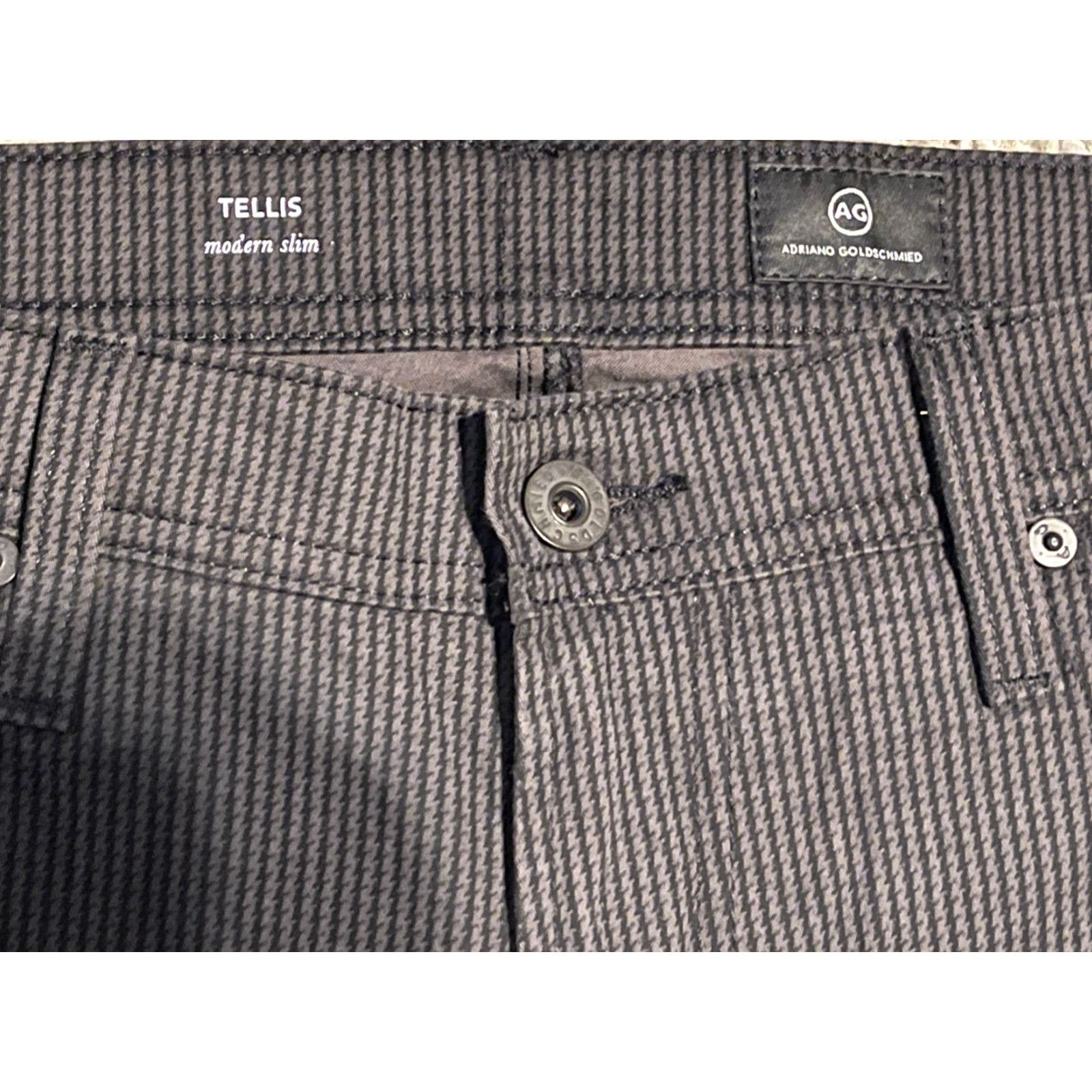 Vintage AG Adriano Goldschmied Mens Pants The Tellis Modern Slim Size 36 Size US 36 / EU 52 - 2 Thumbnail