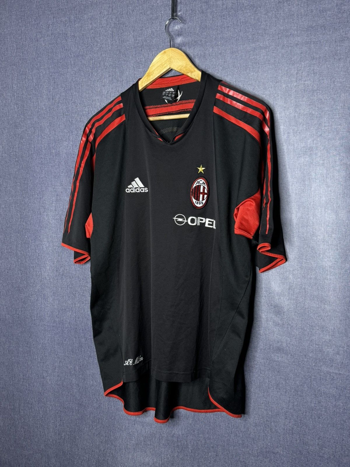 Adidas Vintage Adidas AC Milan Opel Jersey 2004/2005 Training Shirt Size US L / EU 52-54 / 3 - 5 Thumbnail