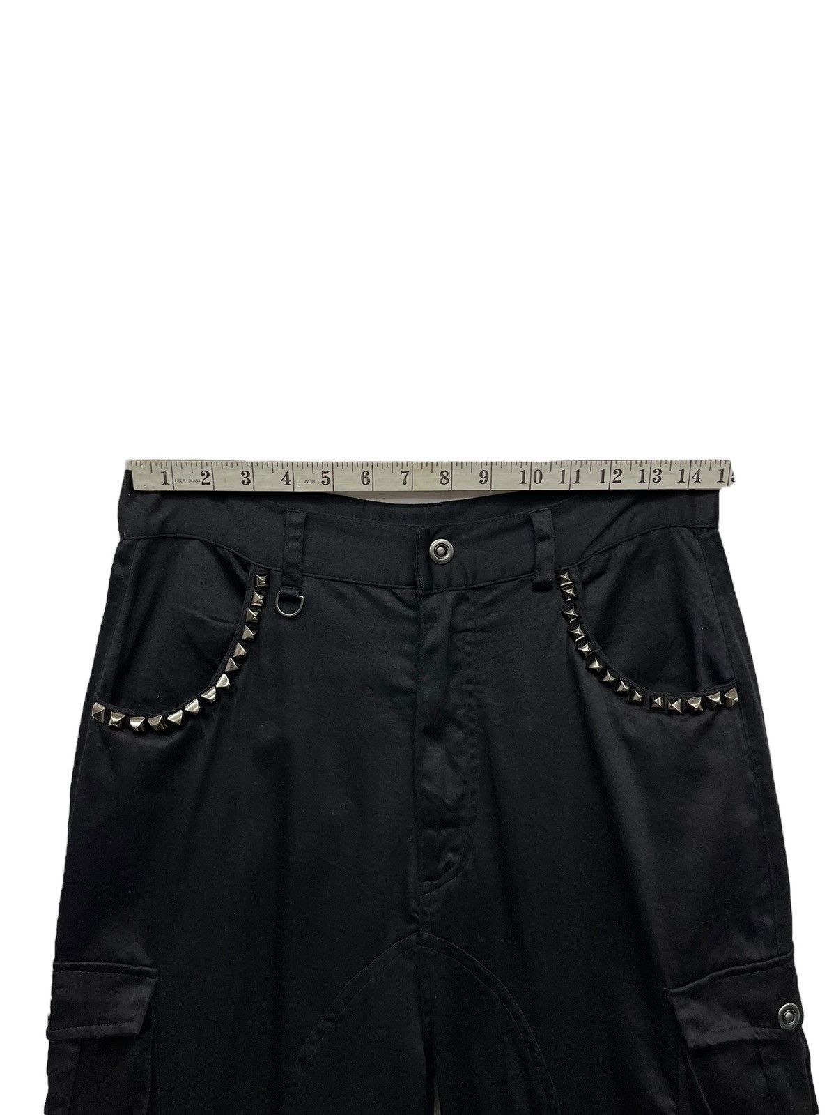 Japanese Brand 🔥90’s BLACK BACCARA Punk Studded Jogger Cargo Soft Blends Size US 29 - 15 Thumbnail