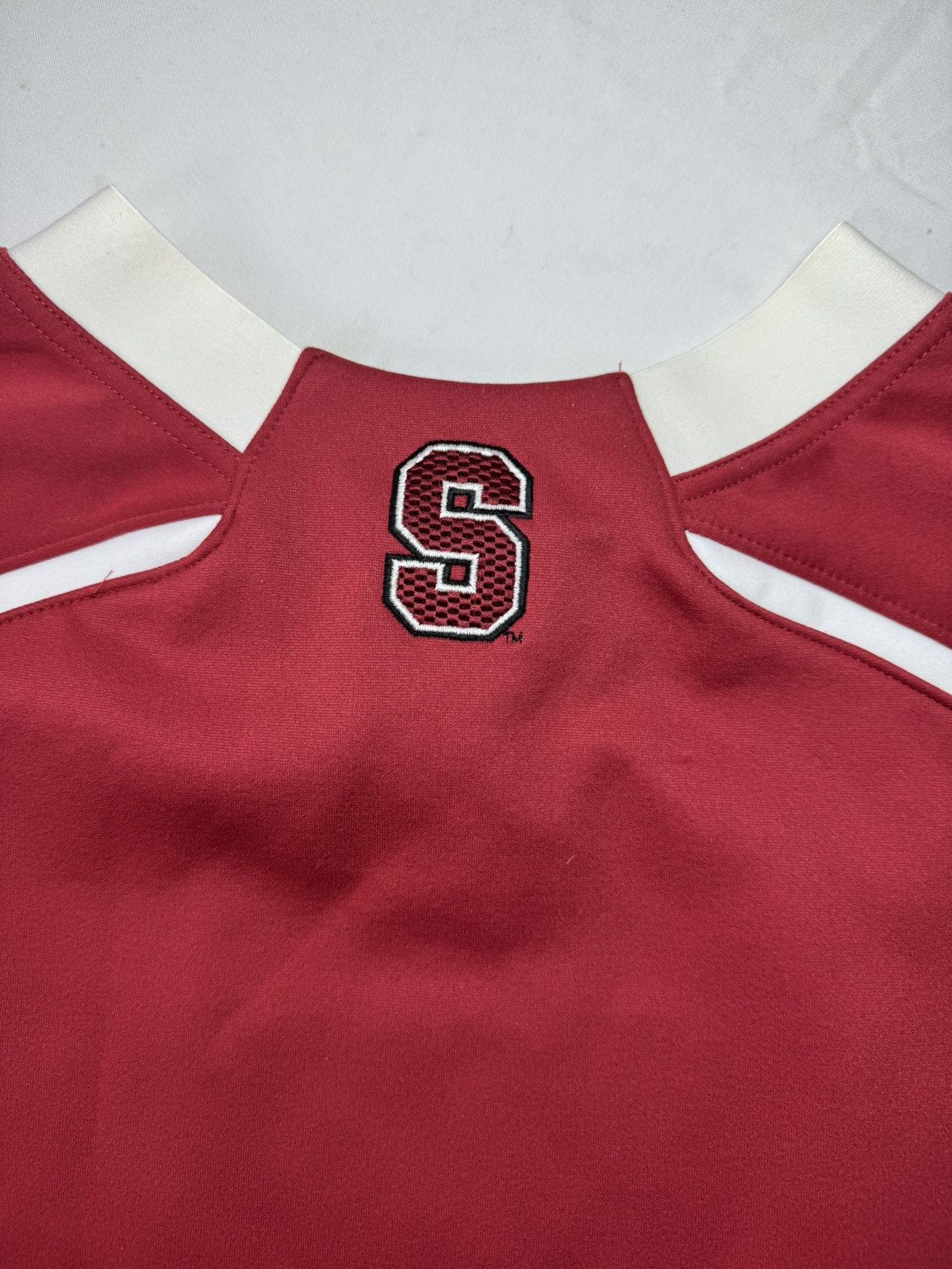 Nike Nike Stanford Cardinal Red Long Sleeve Team Warm-Up Pullover Size US XL / EU 56 / 4 - 7 Thumbnail