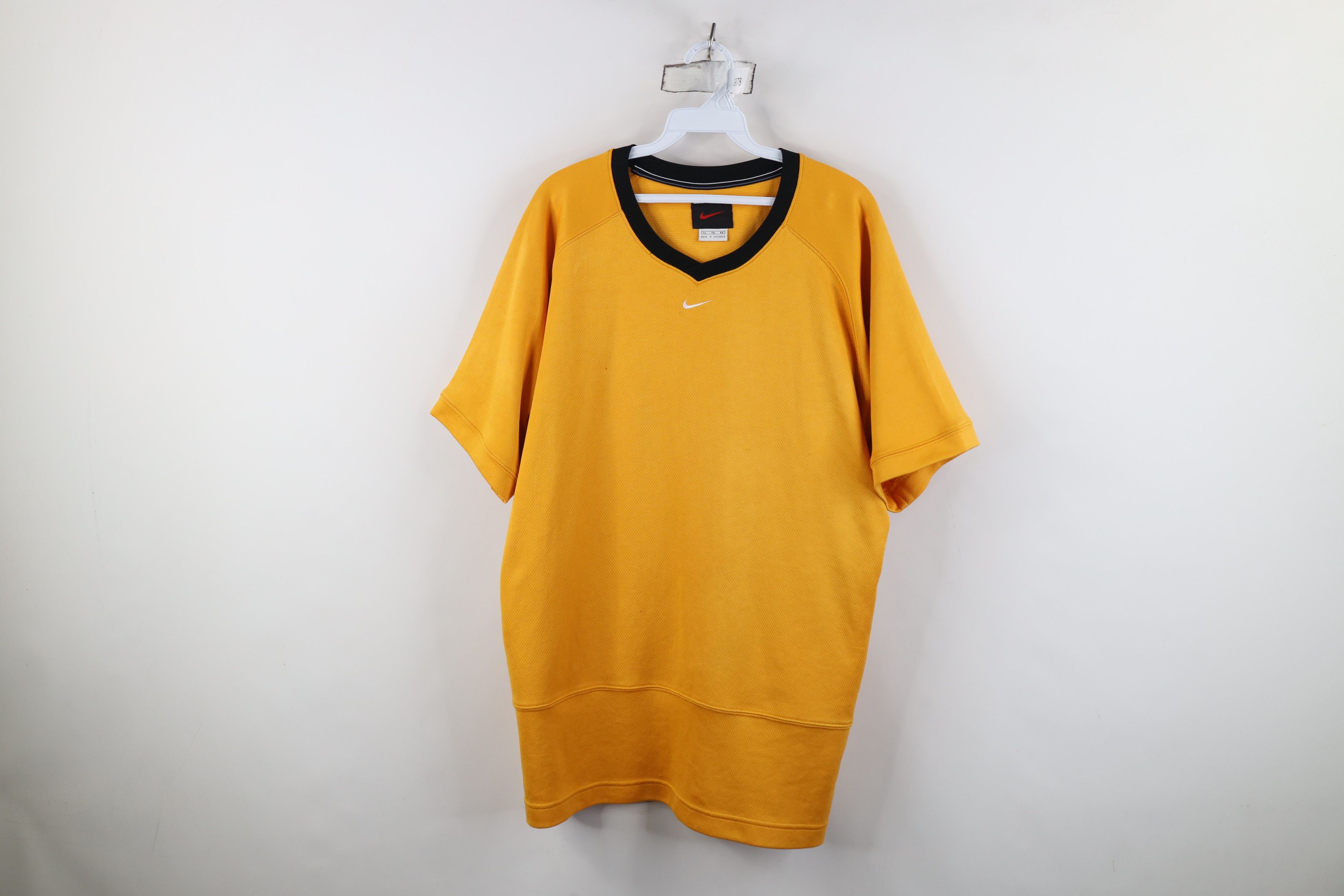 Nike Vintage 90s Nike Center Swoosh Heavy Thermal Knit T-Shirt Size US XL / EU 56 / 4 - 1 Thumbnail